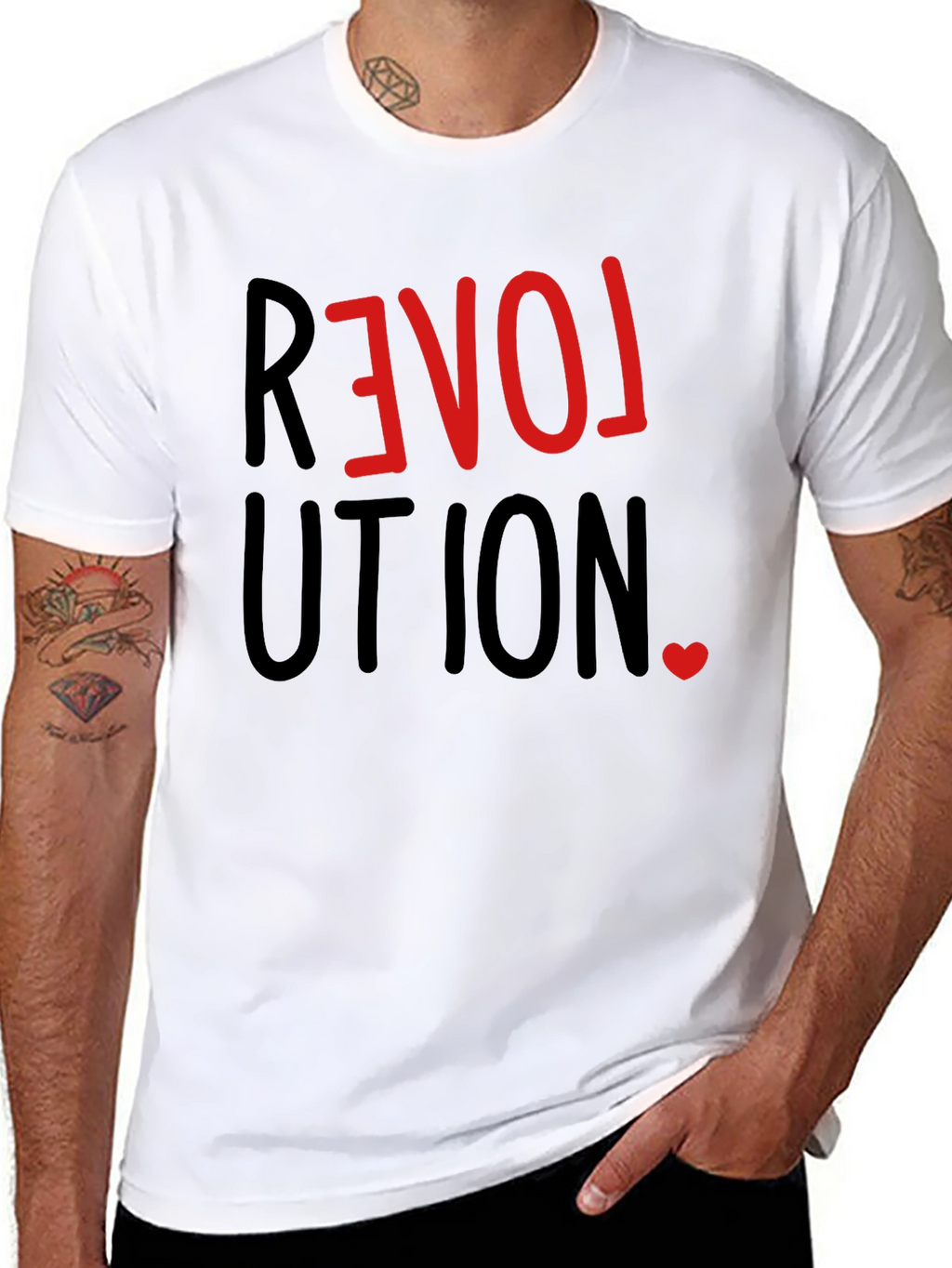 Love Revolution T-Shirt -  Stylish Graphic Tee