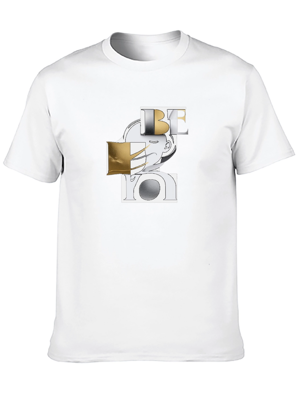 Abstract Be You Graphic Black T-Shirt