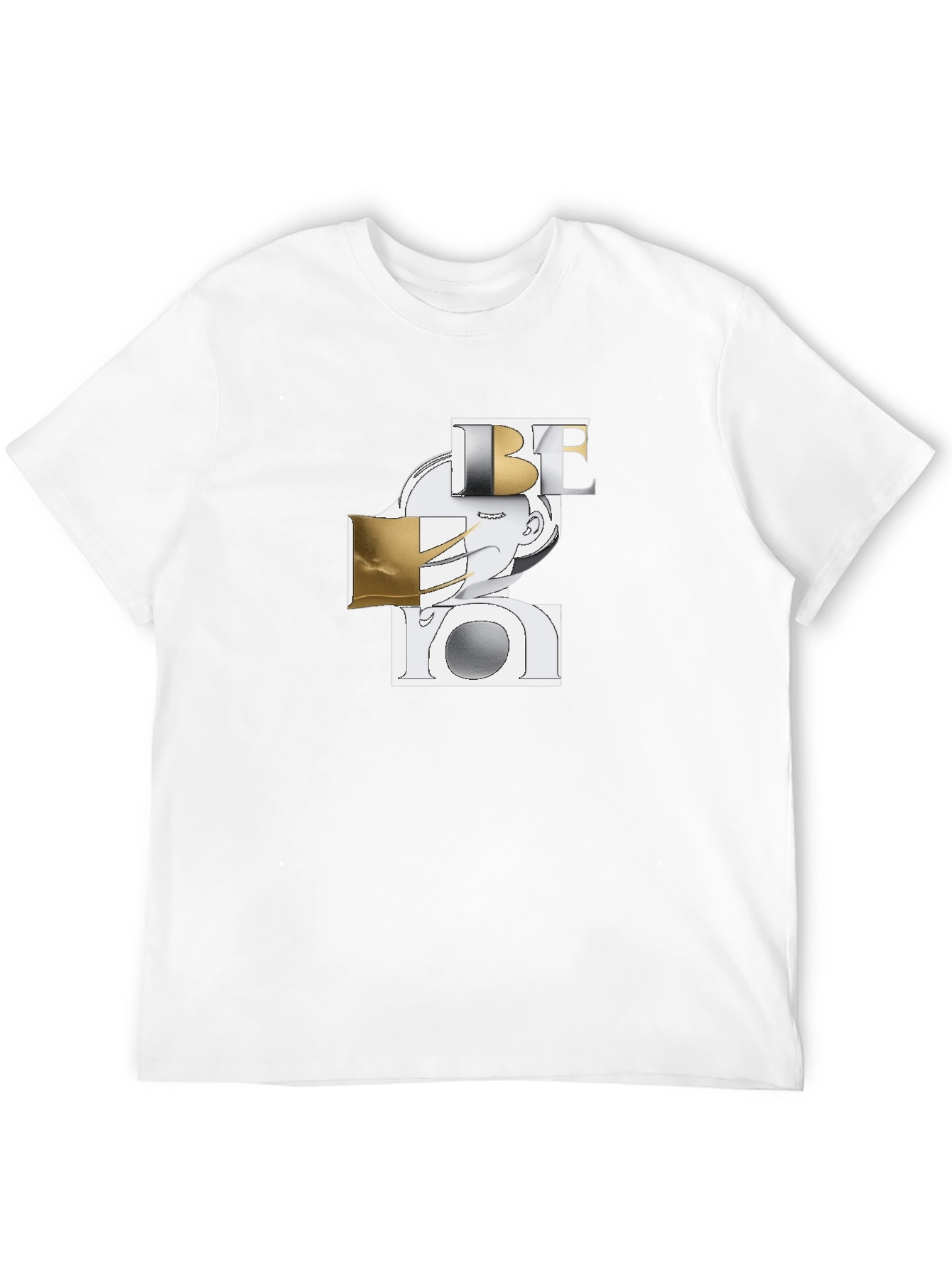 Abstract Be You Graphic Black T-Shirt