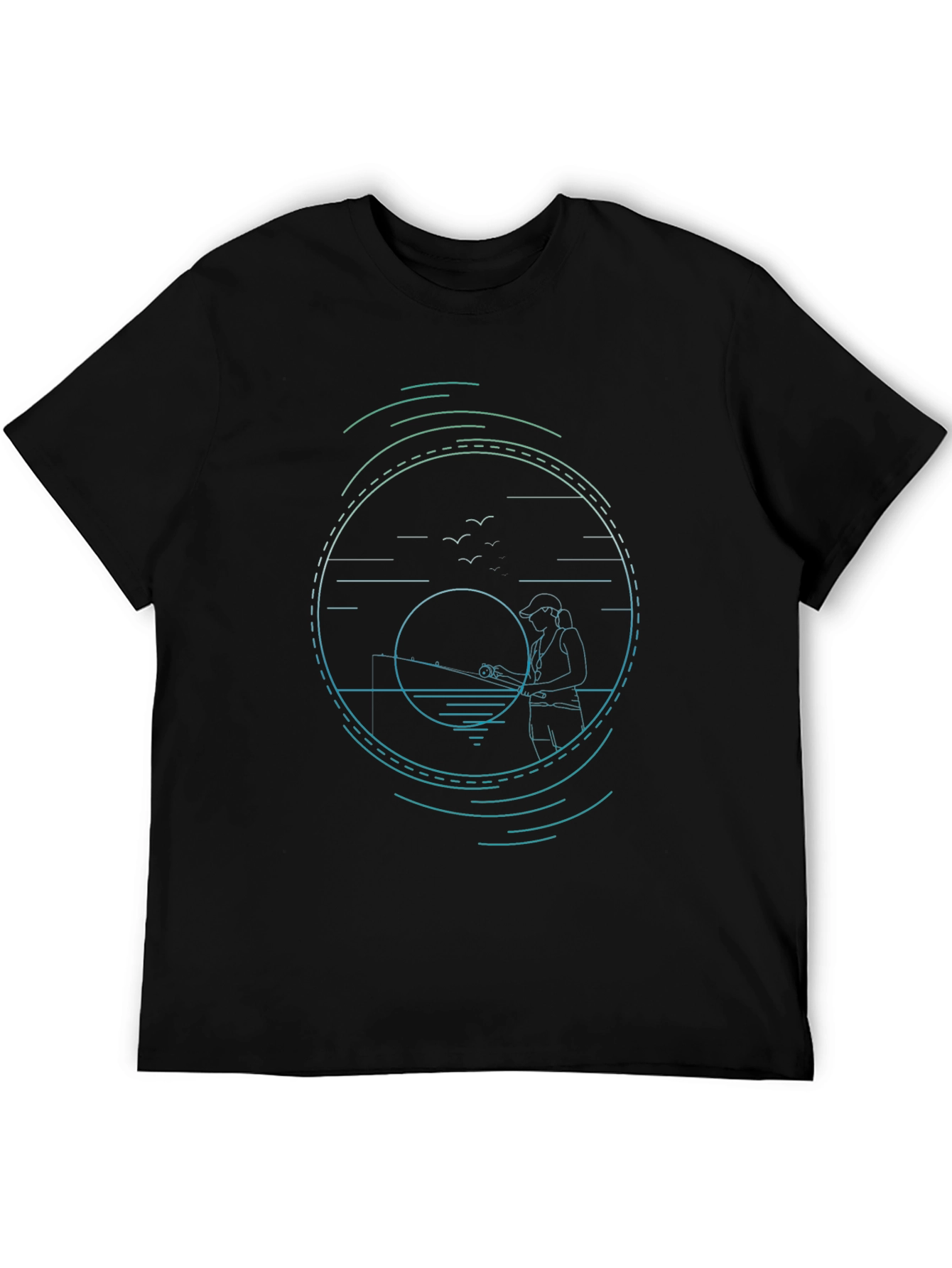 Fishing Graphic Tee - Stylish Angler Design
