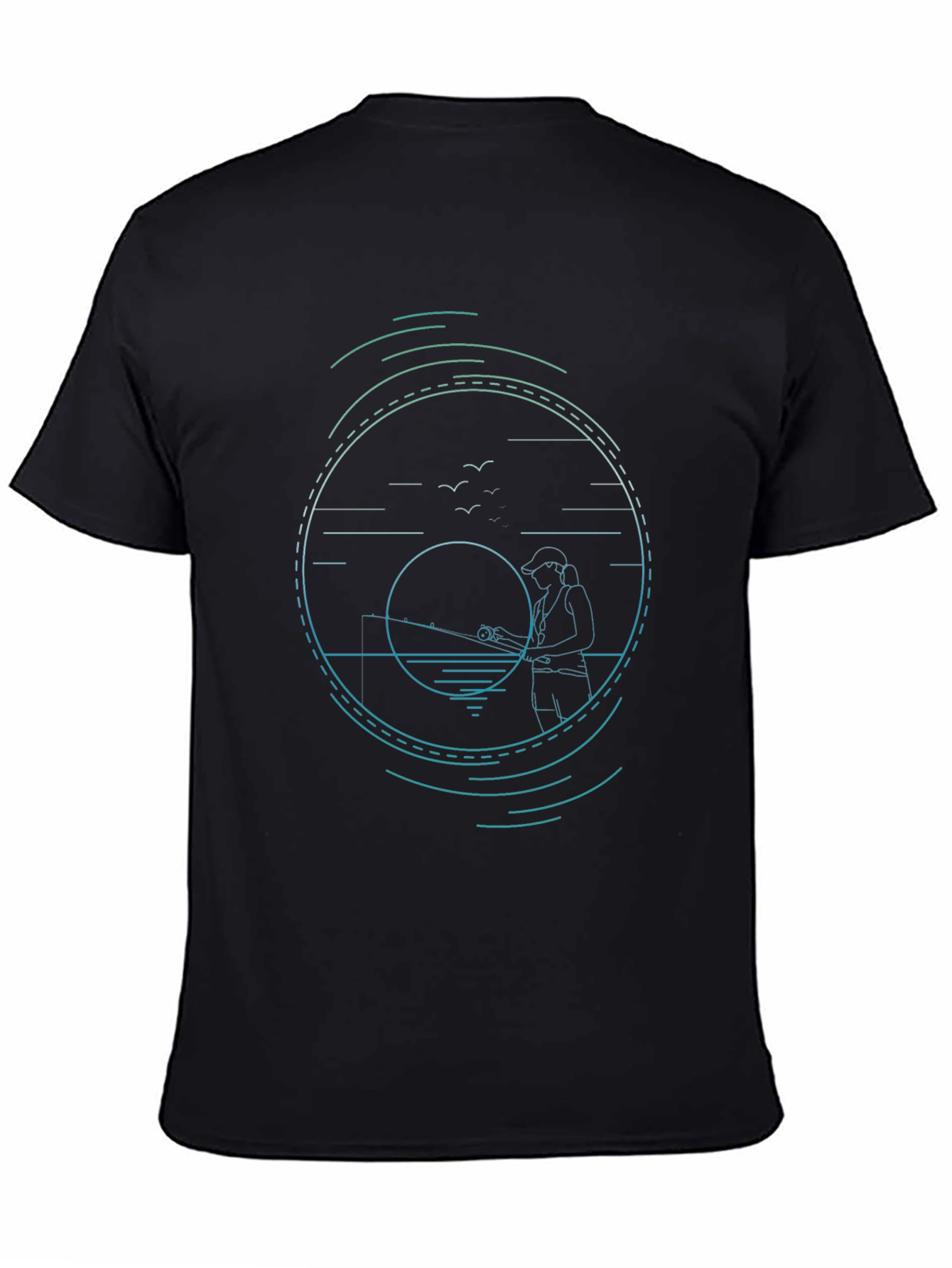 Fishing Graphic Tee - Stylish Angler Design