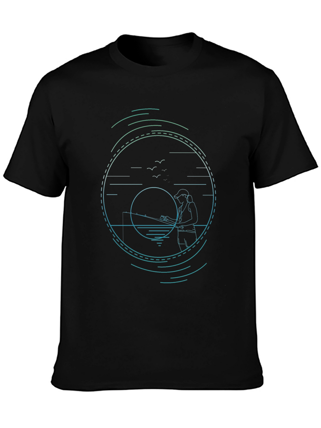 Fishing Graphic Tee - Stylish Angler Design