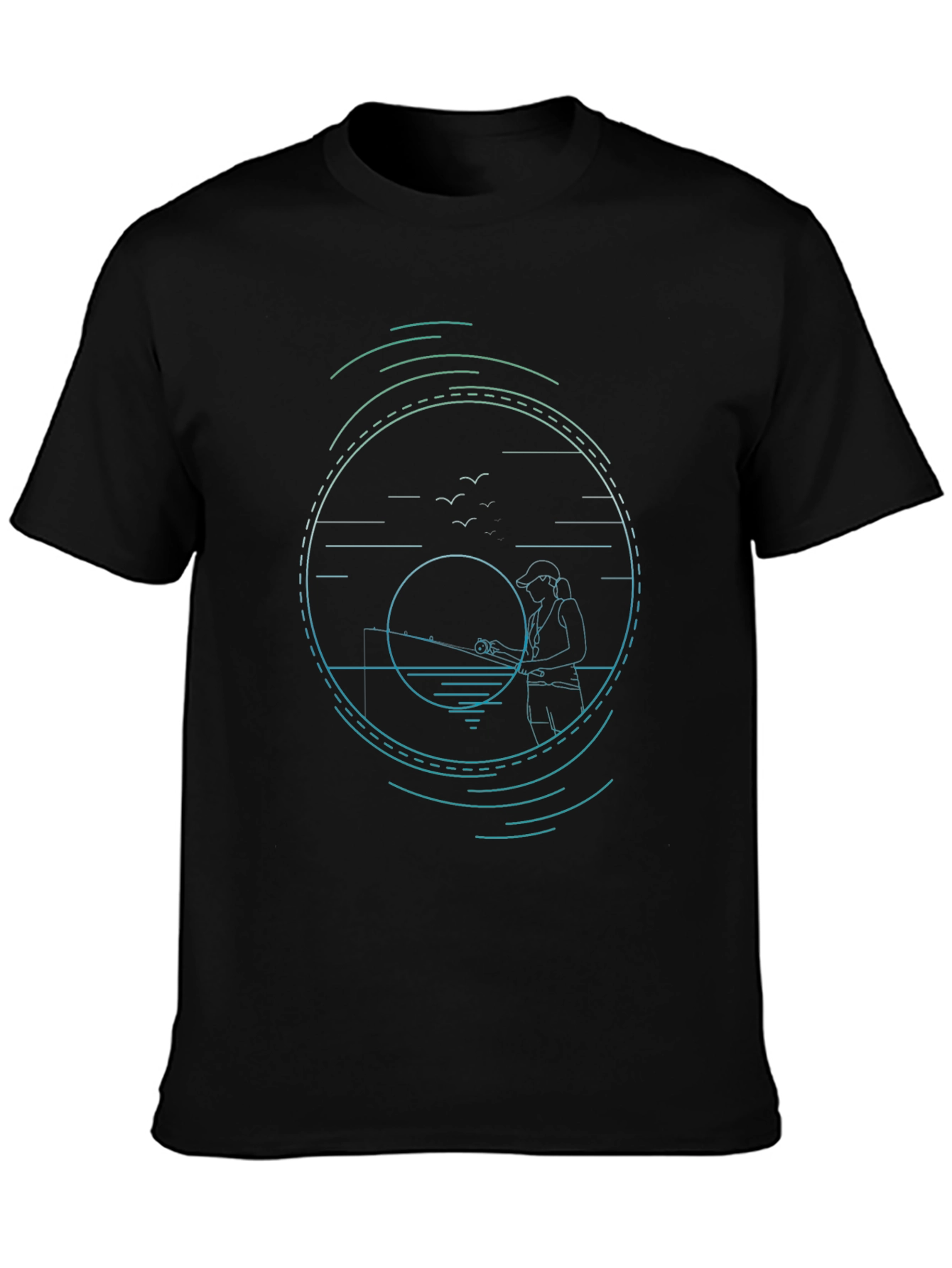 Fishing Graphic Tee - Stylish Angler Design
