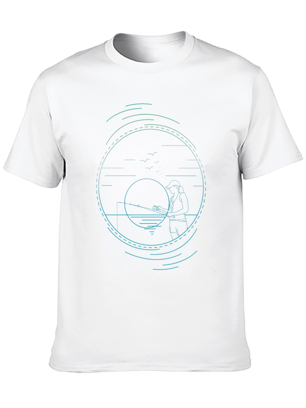 Fishing Graphic Tee - Stylish Angler Design