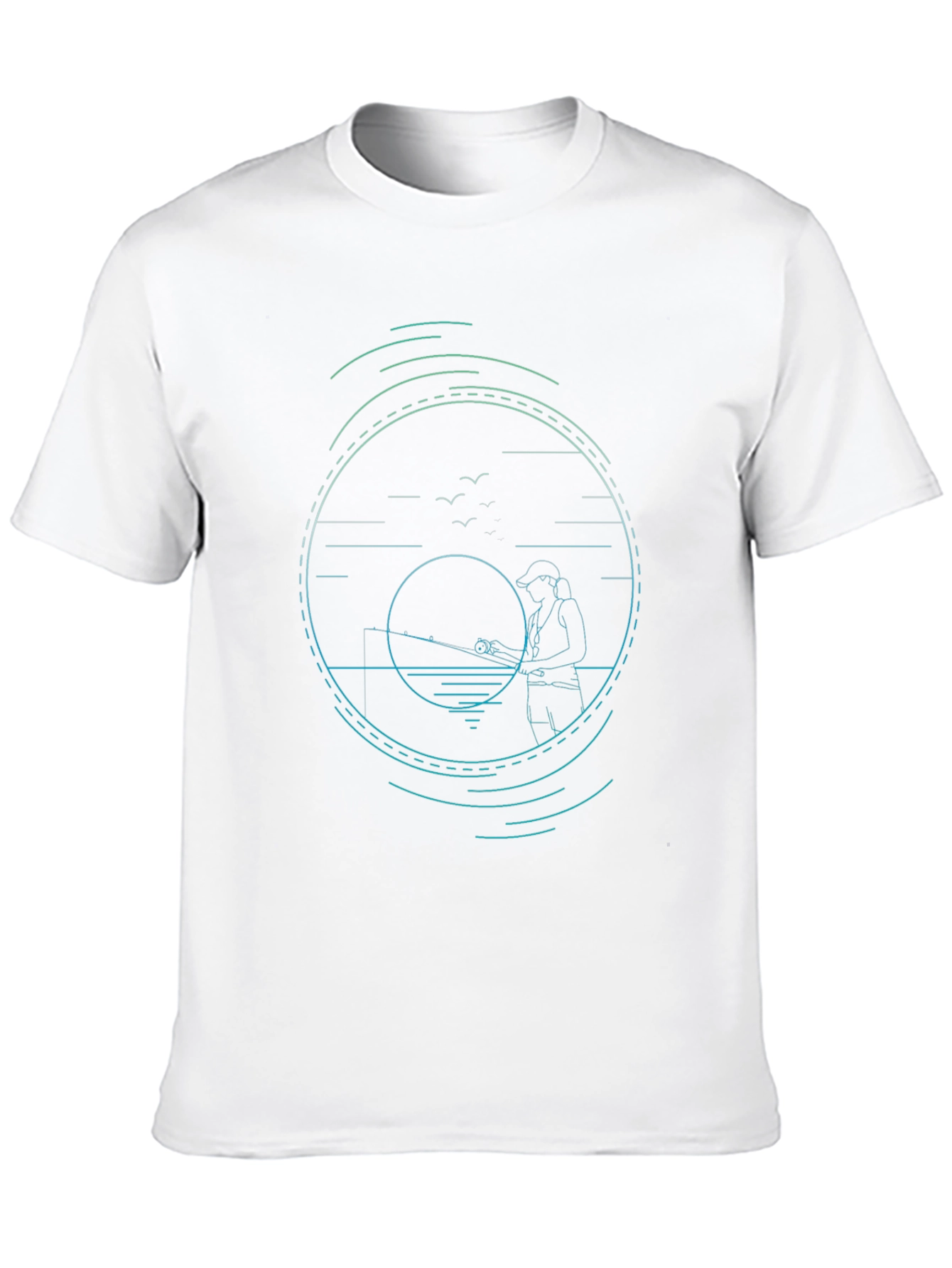 Fishing Graphic Tee - Stylish Angler Design