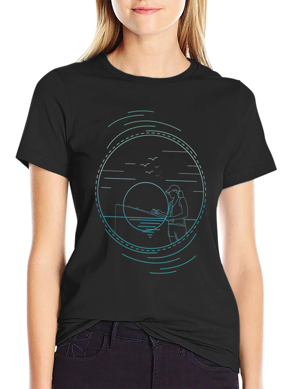 Fishing Graphic Tee - Stylish Angler Design