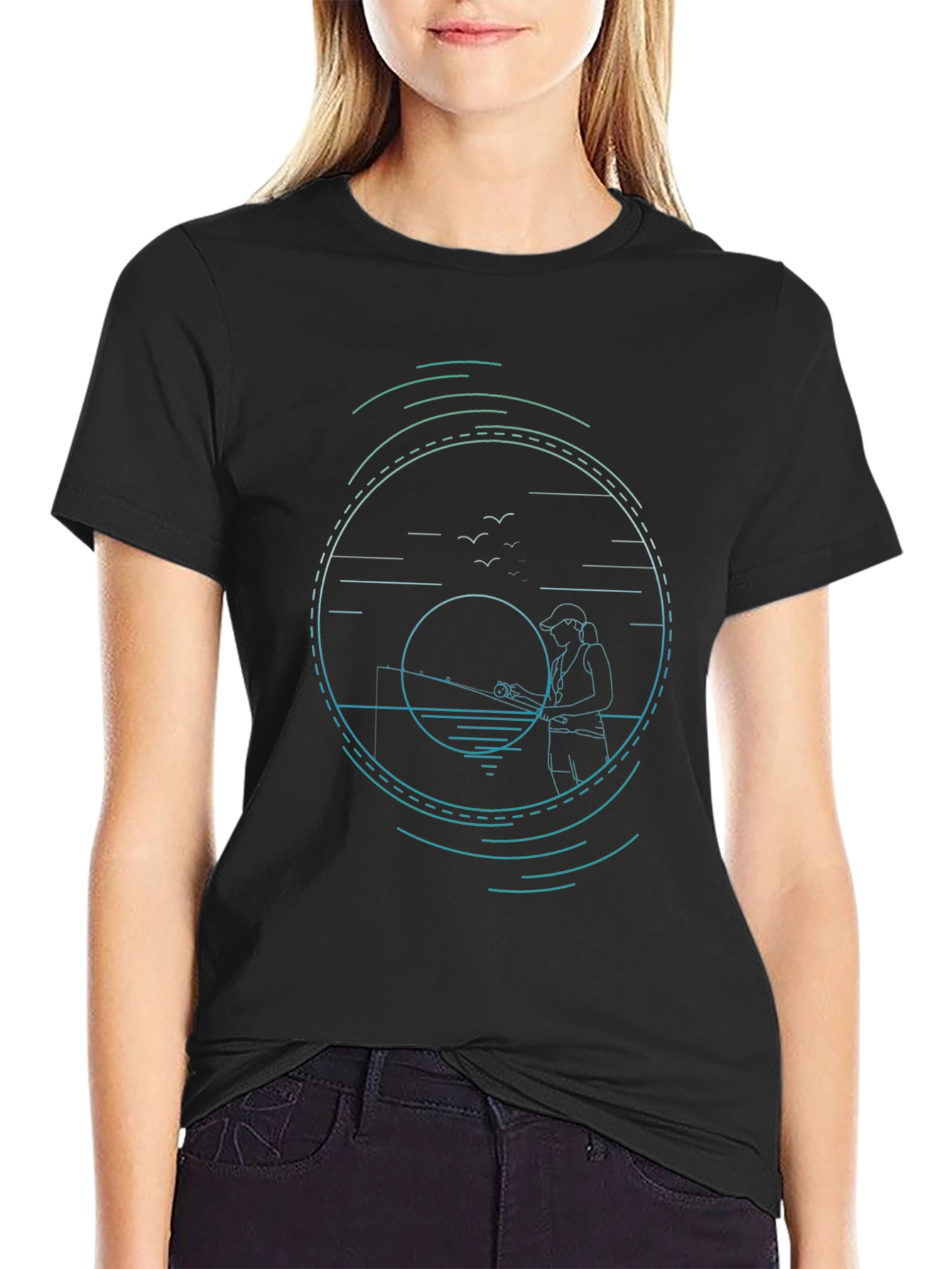 Fishing Graphic Tee - Stylish Angler Design