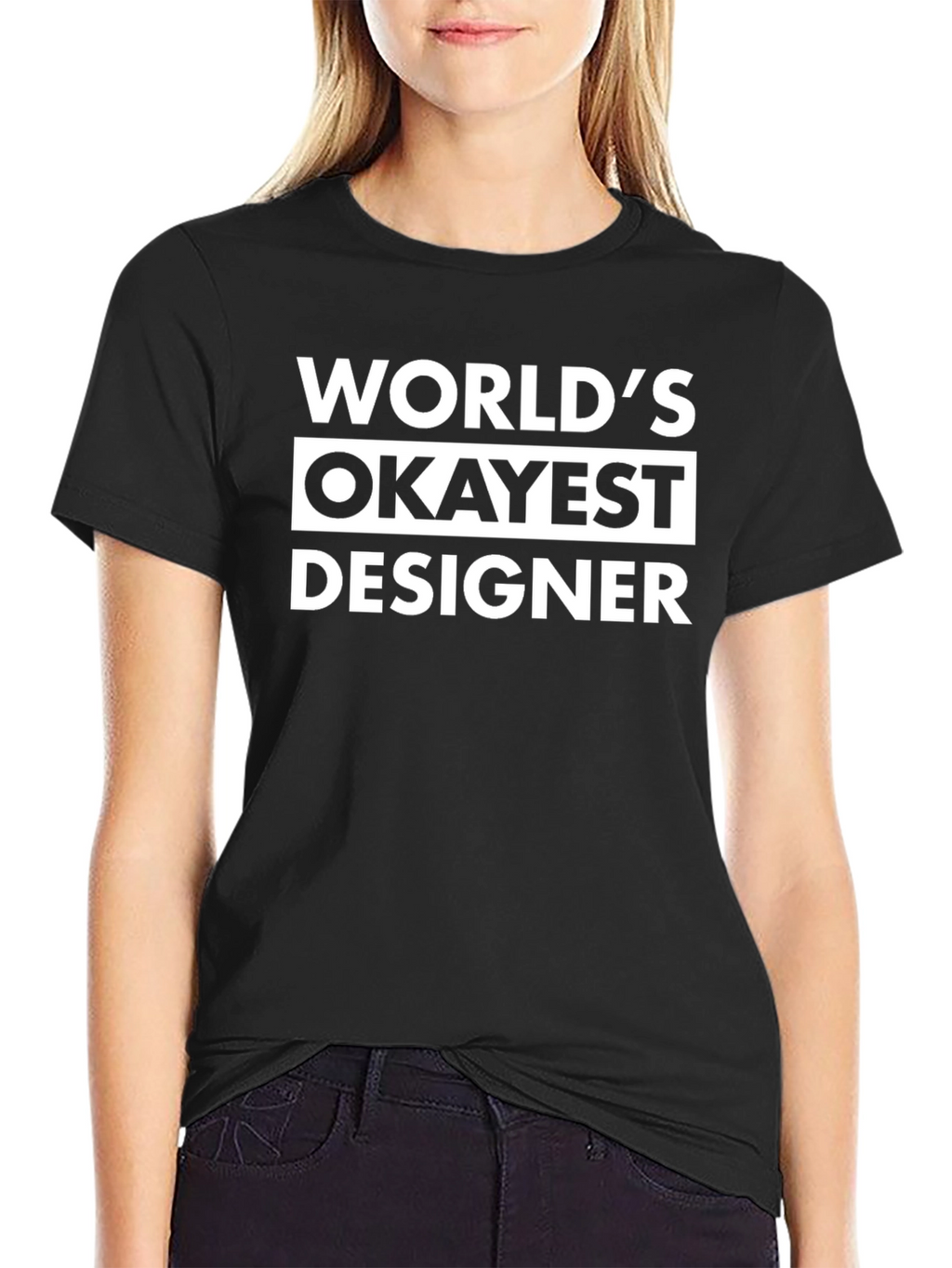 Worlds Okayest Designer Graphic Tee