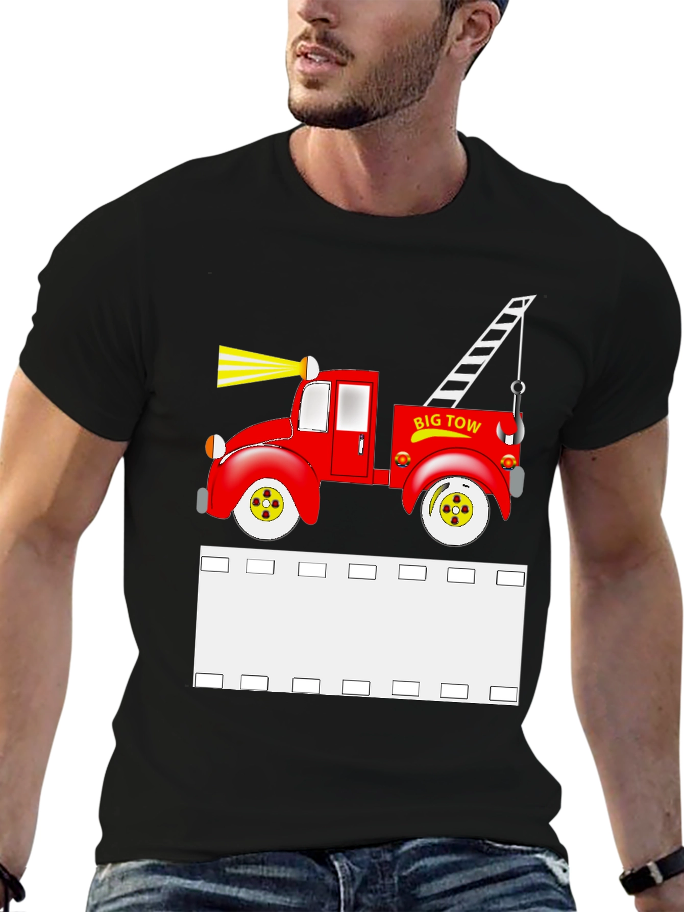 Big Tow Truck Graphic Tee - Classic Car Lovers T-Shirt
