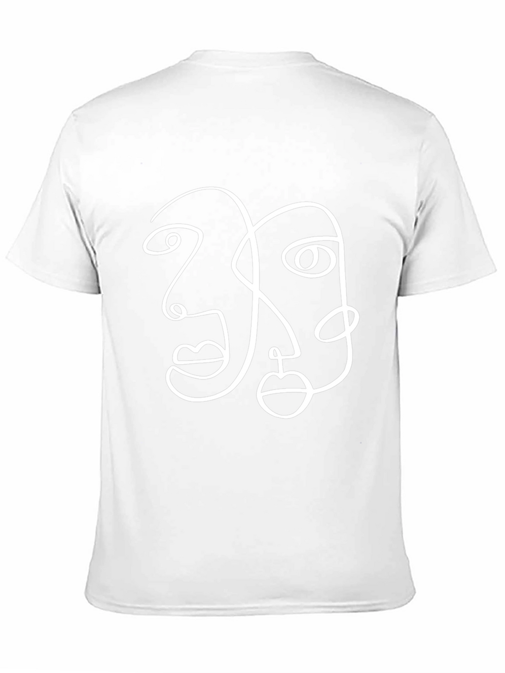 Abstract Face Line Art Graphic Tee