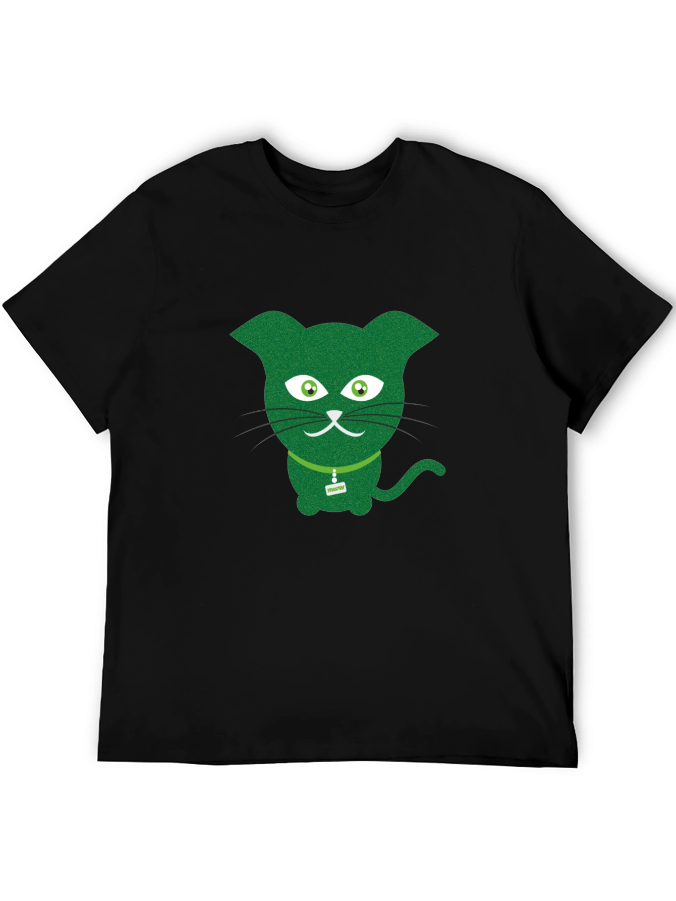 Green Cat Graphic Tee - Fun & Quirky