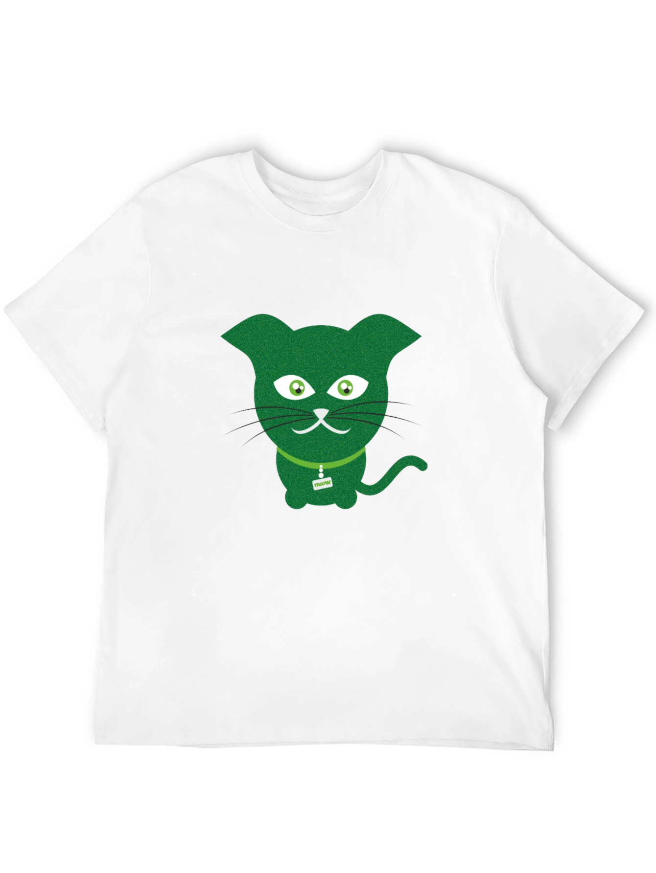 Green Cat Graphic Tee - Fun & Quirky