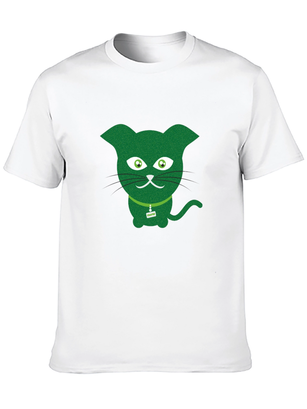 Green Cat Graphic Tee - Fun & Quirky