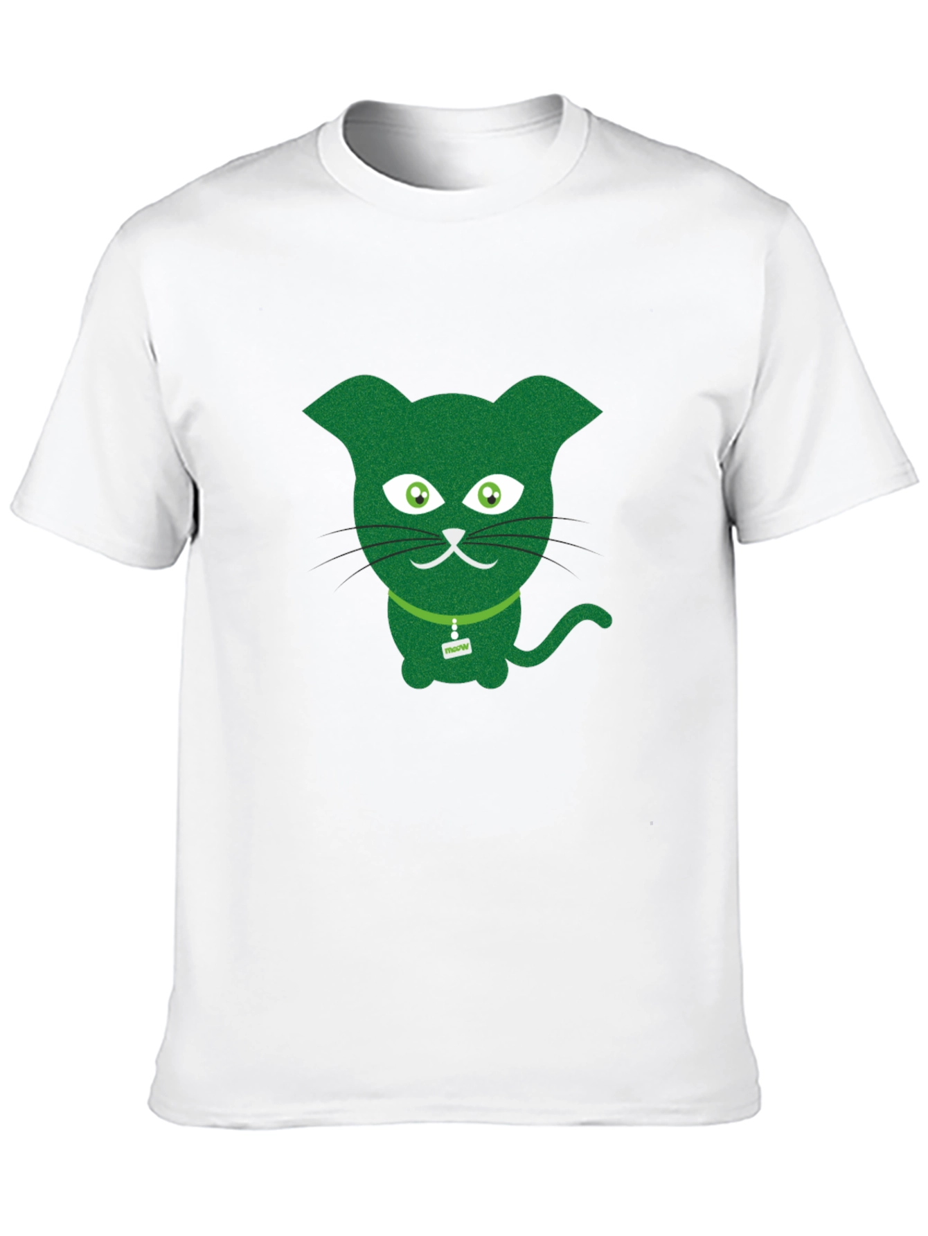 Green Cat Graphic Tee - Fun & Quirky