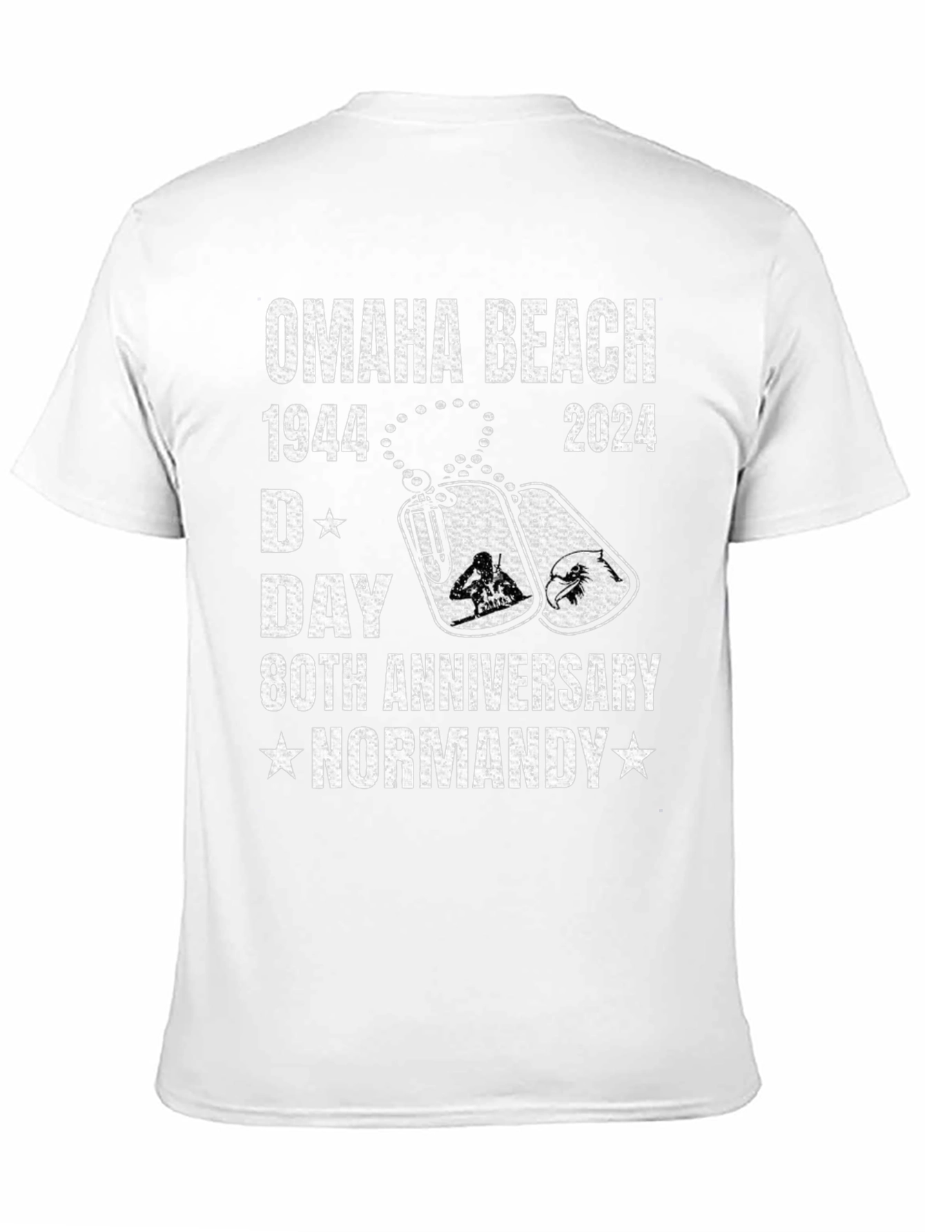 Omaha Beach 1944-2024 D-Day 80th Anniversary T-Shirt