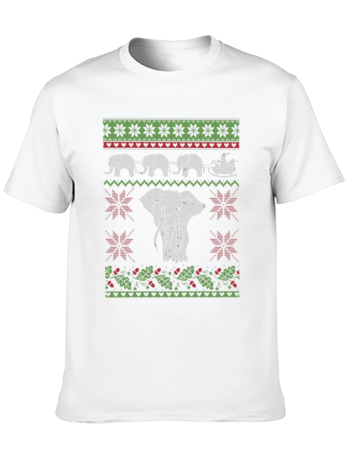 Elephant Christmas Ugly Sweater T-Shirt