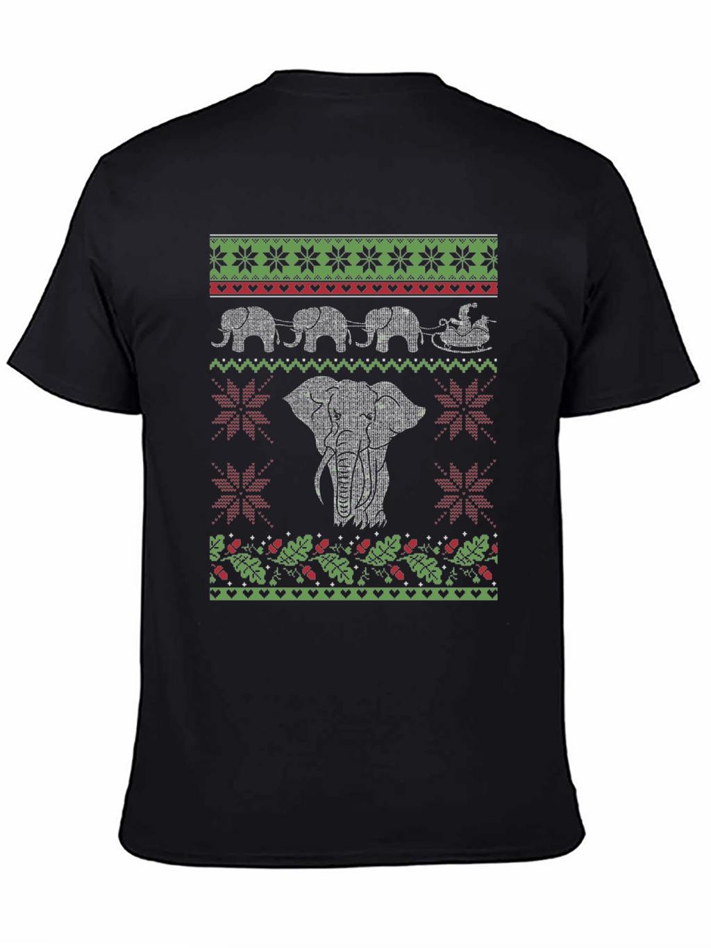 Elephant Christmas Ugly Sweater T-Shirt