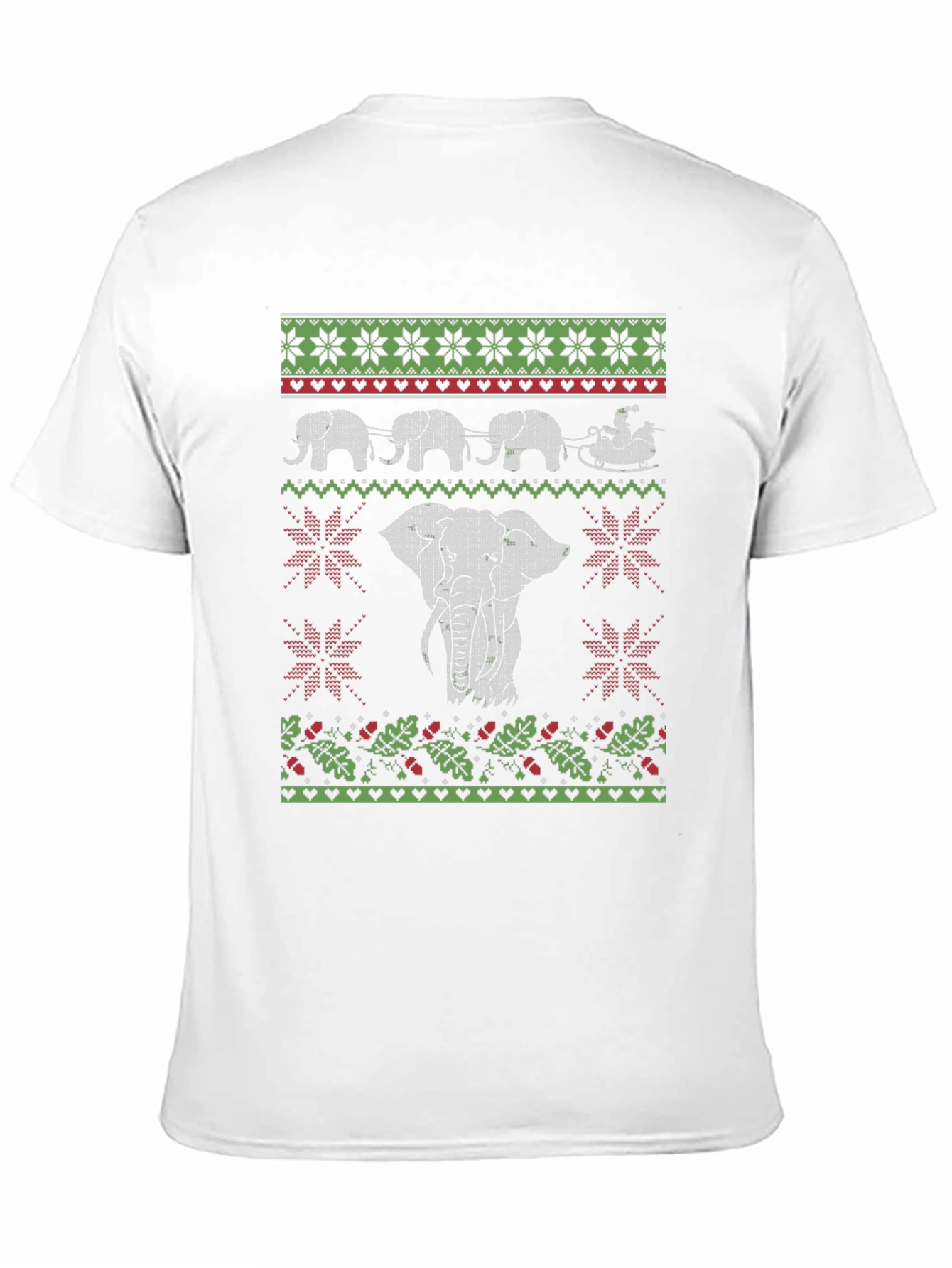 Elephant Christmas Ugly Sweater T-Shirt