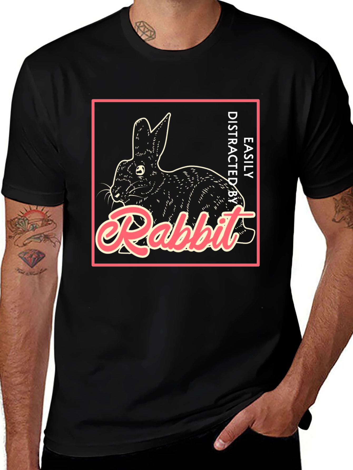 Easily Distracted by Rabbit T-Shirt