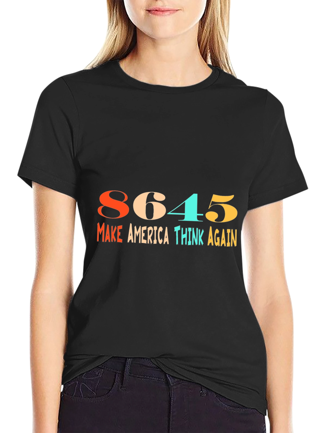 8645 Make America Think Again Graphic Tee