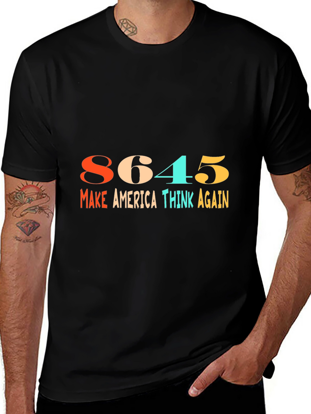 8645 Make America Think Again Graphic Tee