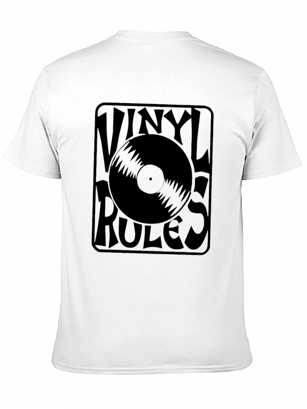 Vinyl Rules Retro Graphic T-Shirt
