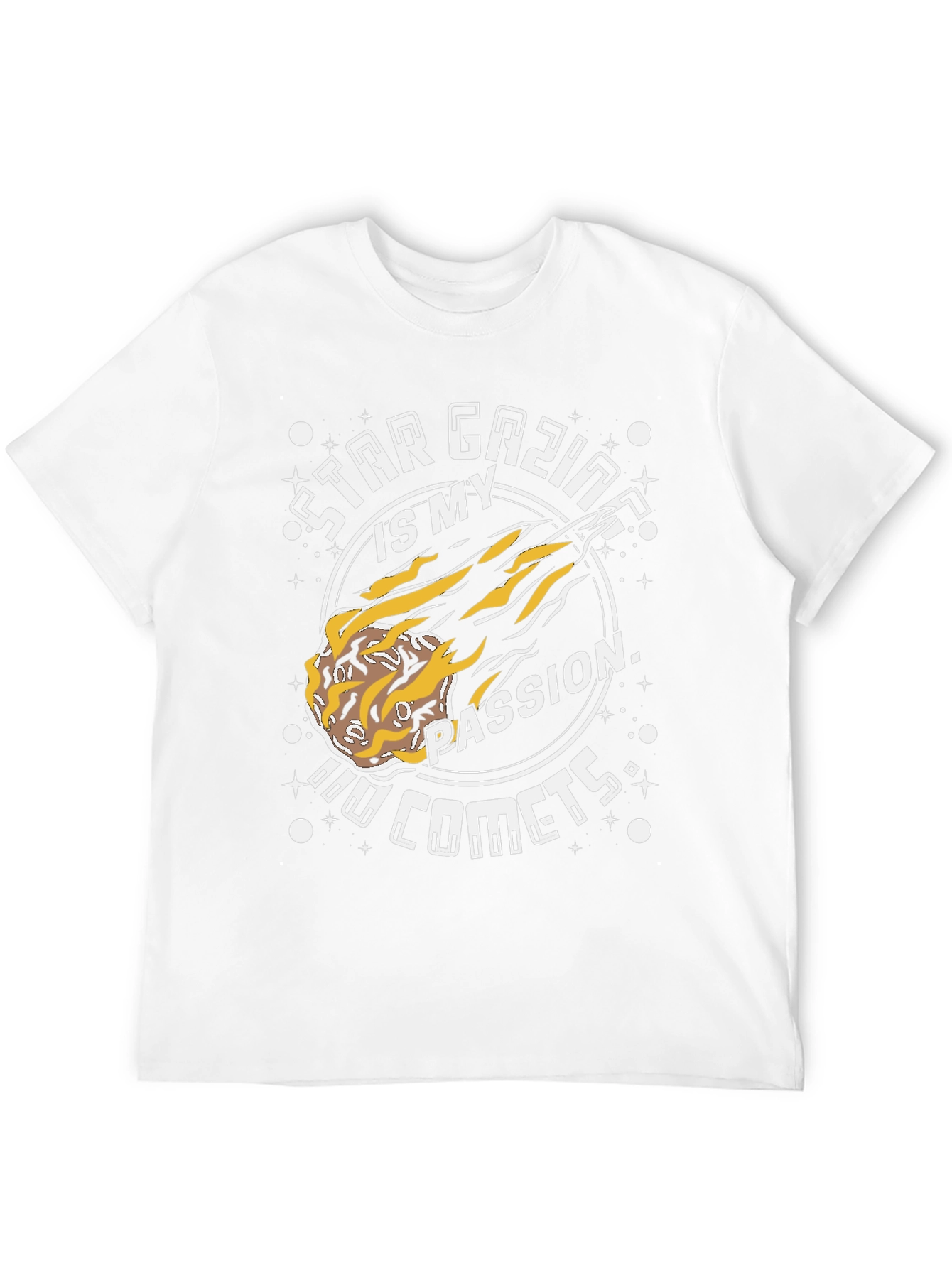Star Gazing Comet T-Shirt - Passionate Astronomy Design
