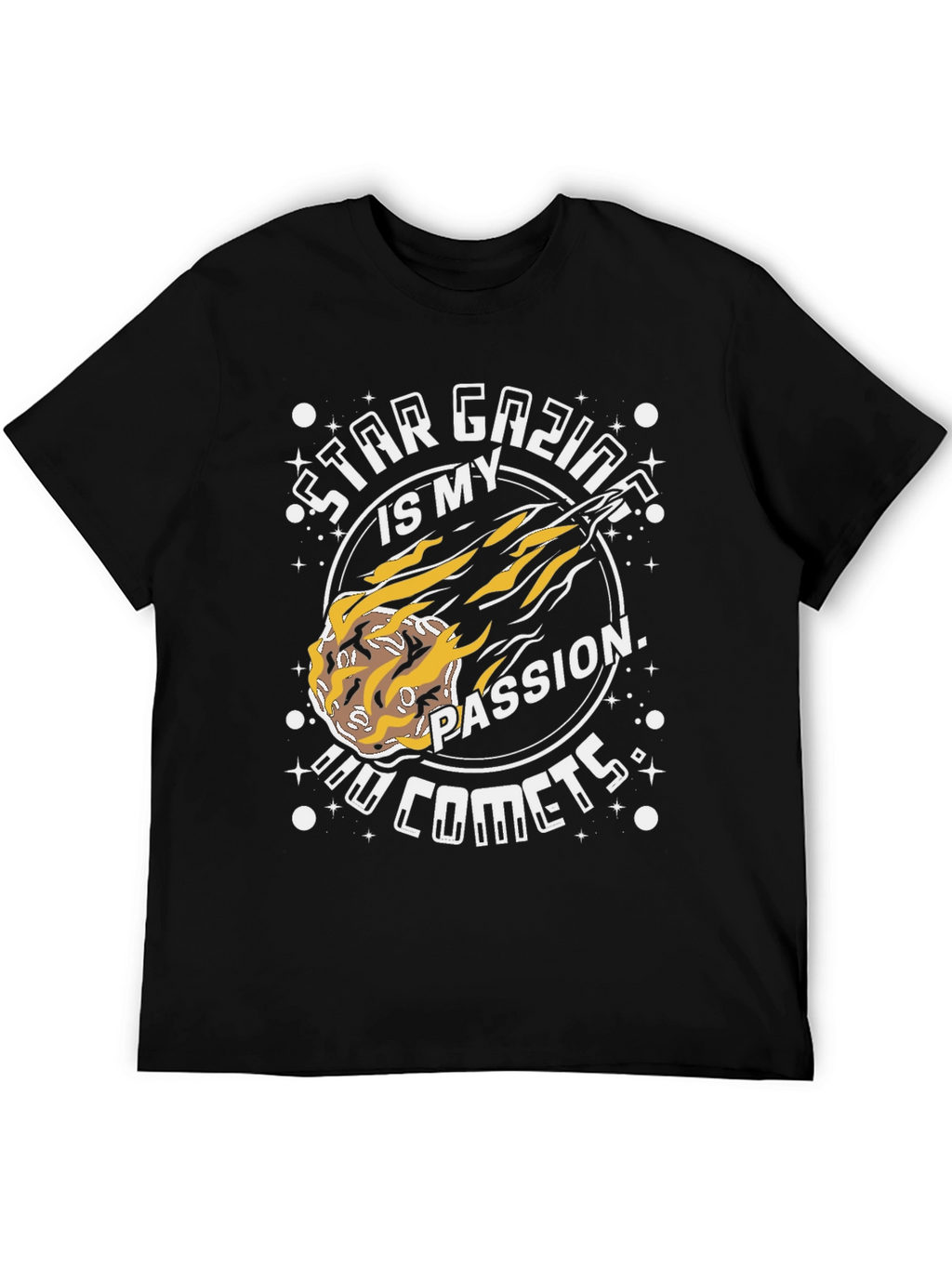 Star Gazing Comet T-Shirt - Passionate Astronomy Design