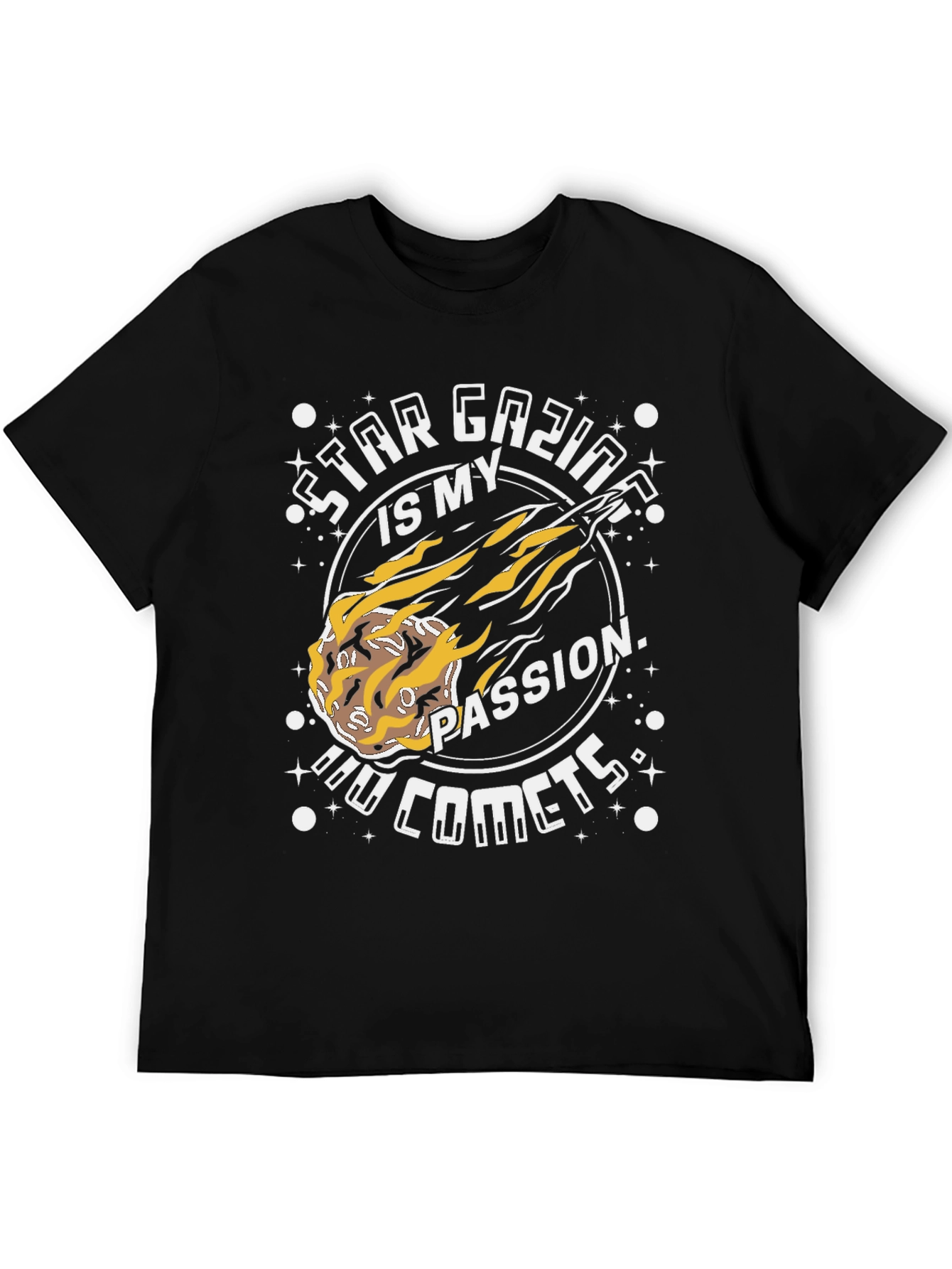 Star Gazing Comet T-Shirt - Passionate Astronomy Design