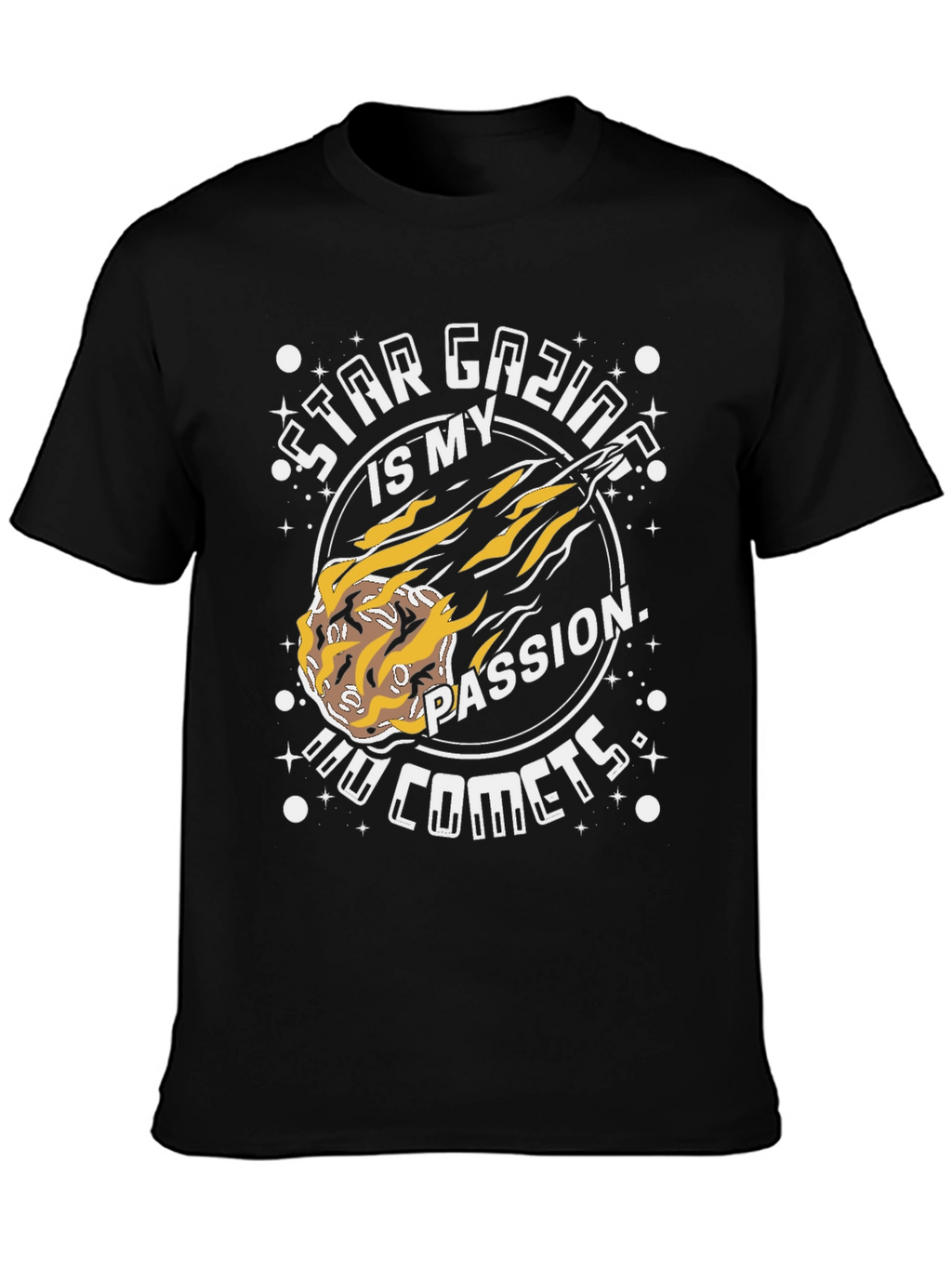 Star Gazing Comet T-Shirt - Passionate Astronomy Design