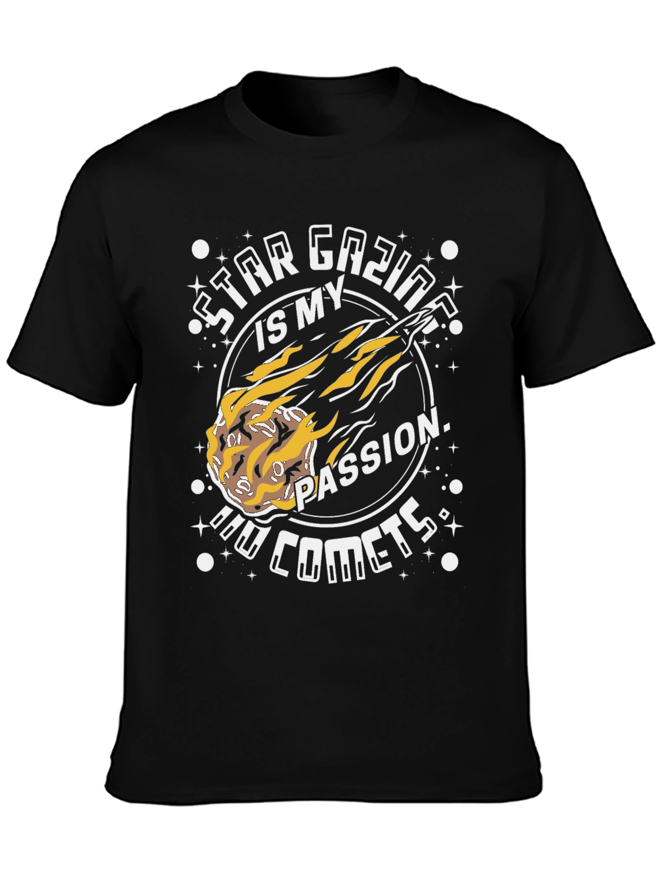 Star Gazing Comet T-Shirt - Passionate Astronomy Design