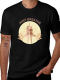 Just Breathe Yoga T-Shirt - Black