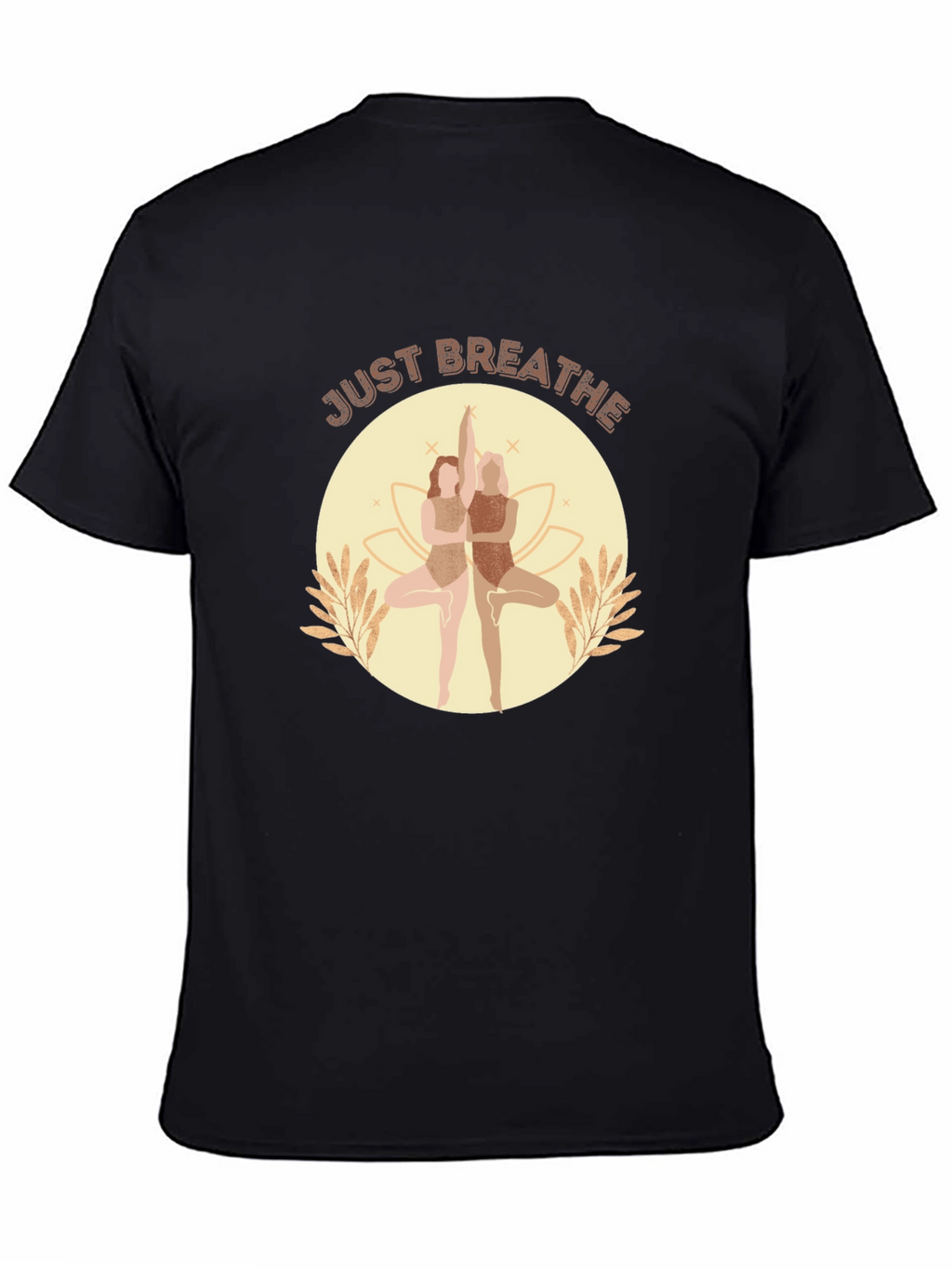 Just Breathe Yoga T-Shirt - Black