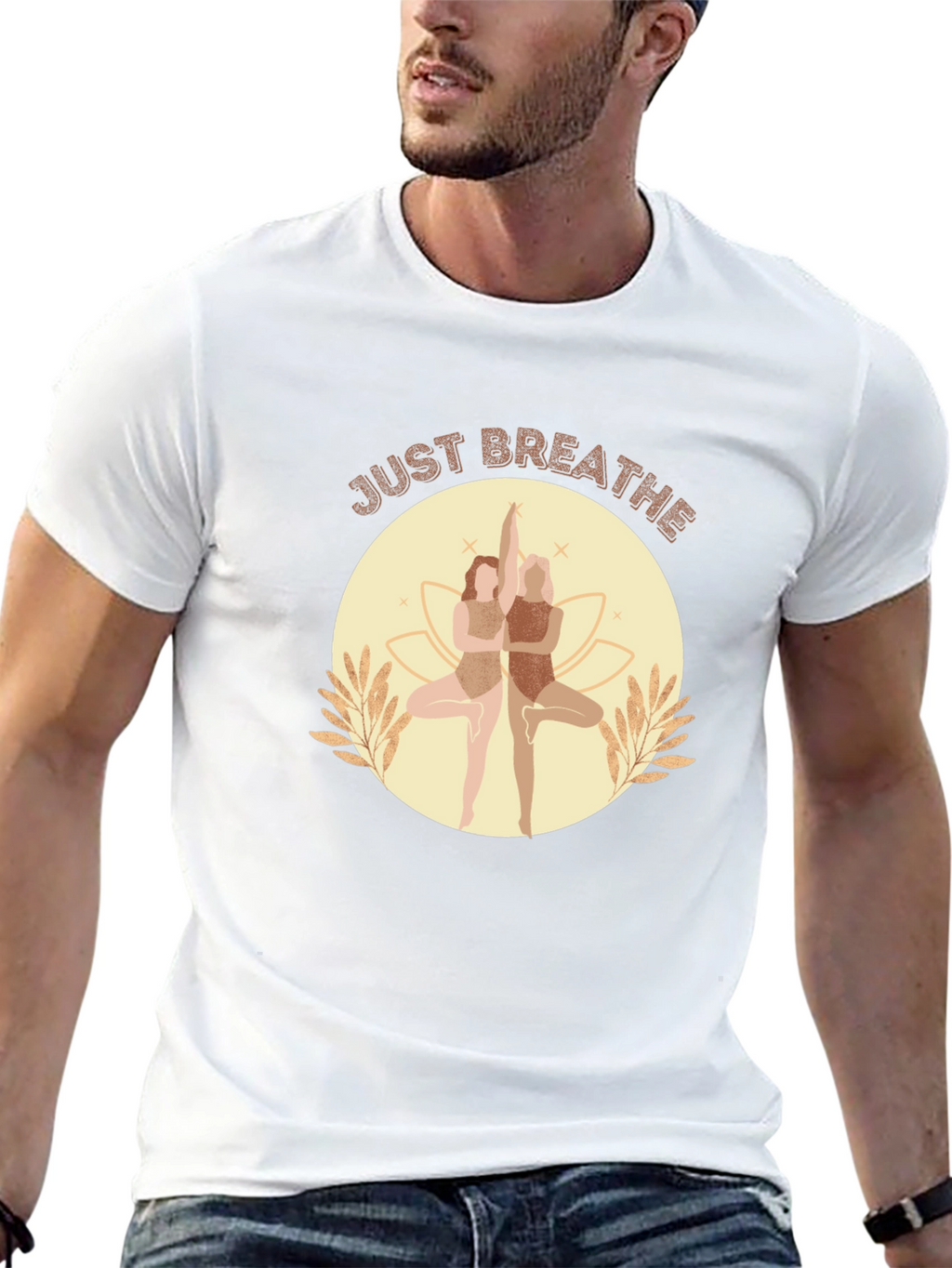 Just Breathe Yoga T-Shirt - Black