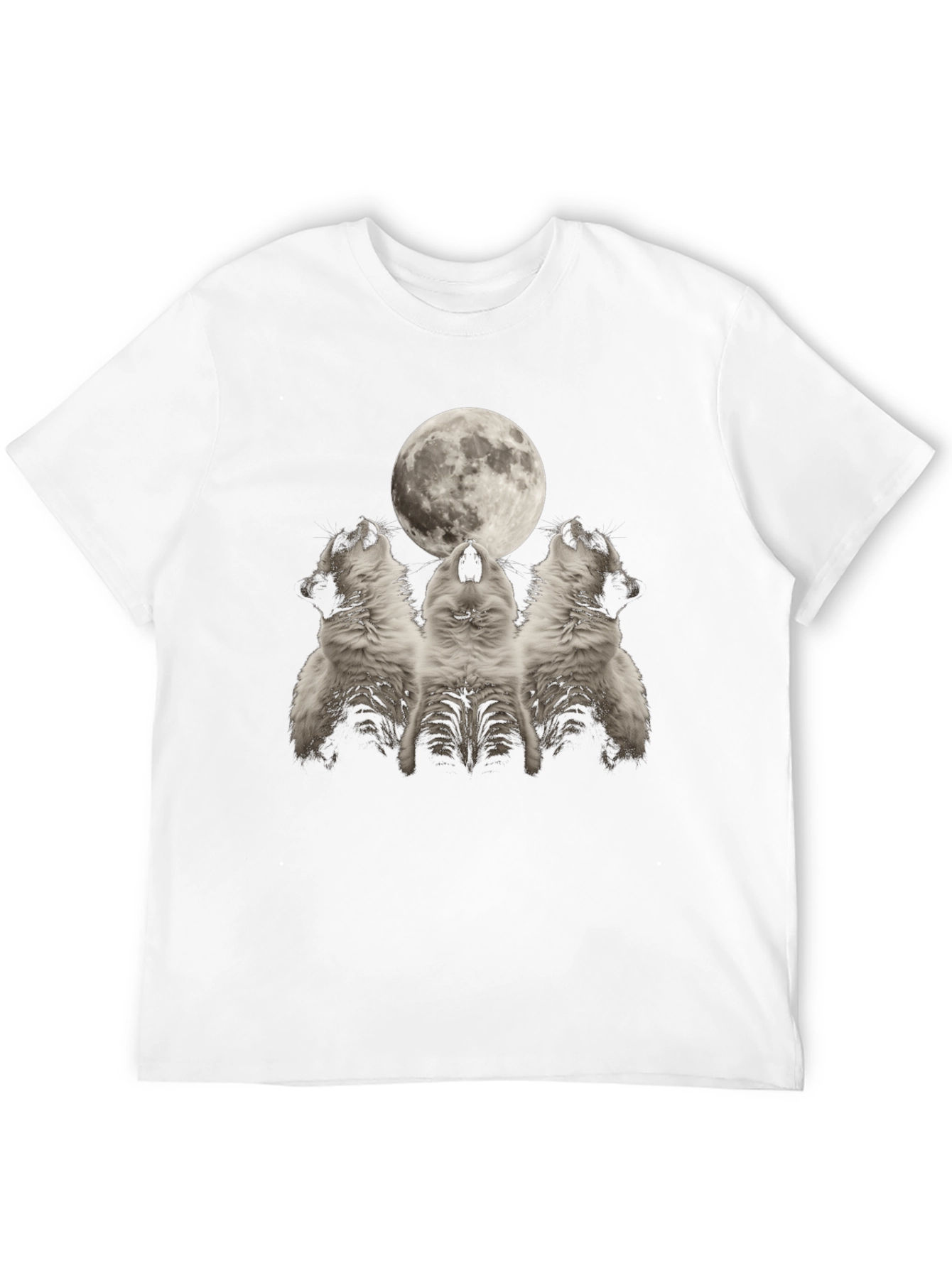 Wolf Howling at Moon Graphic Tee