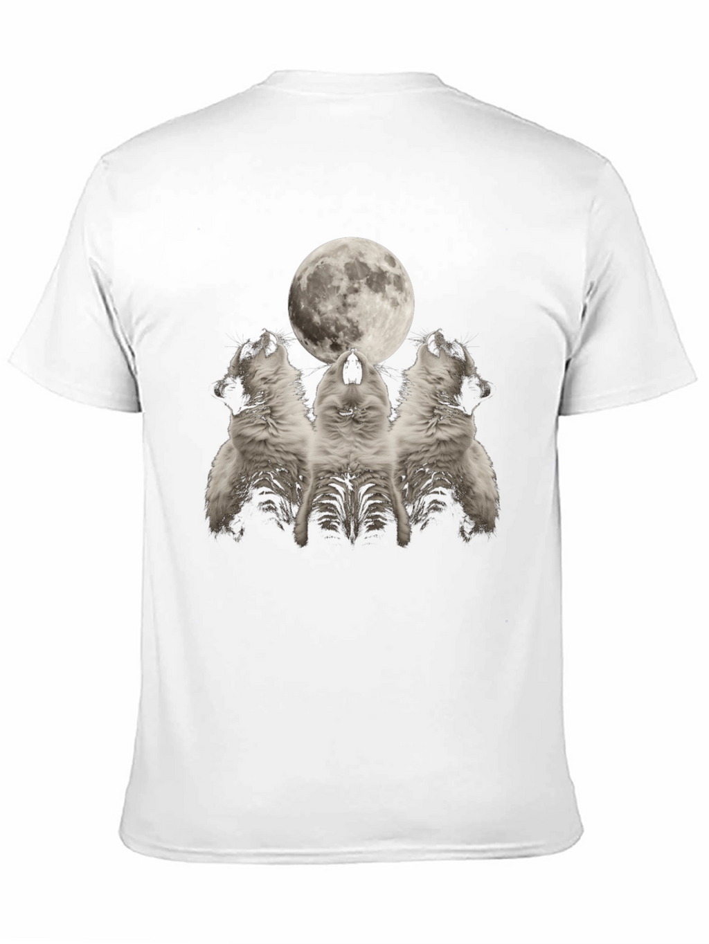 Wolf Howling at Moon Graphic Tee