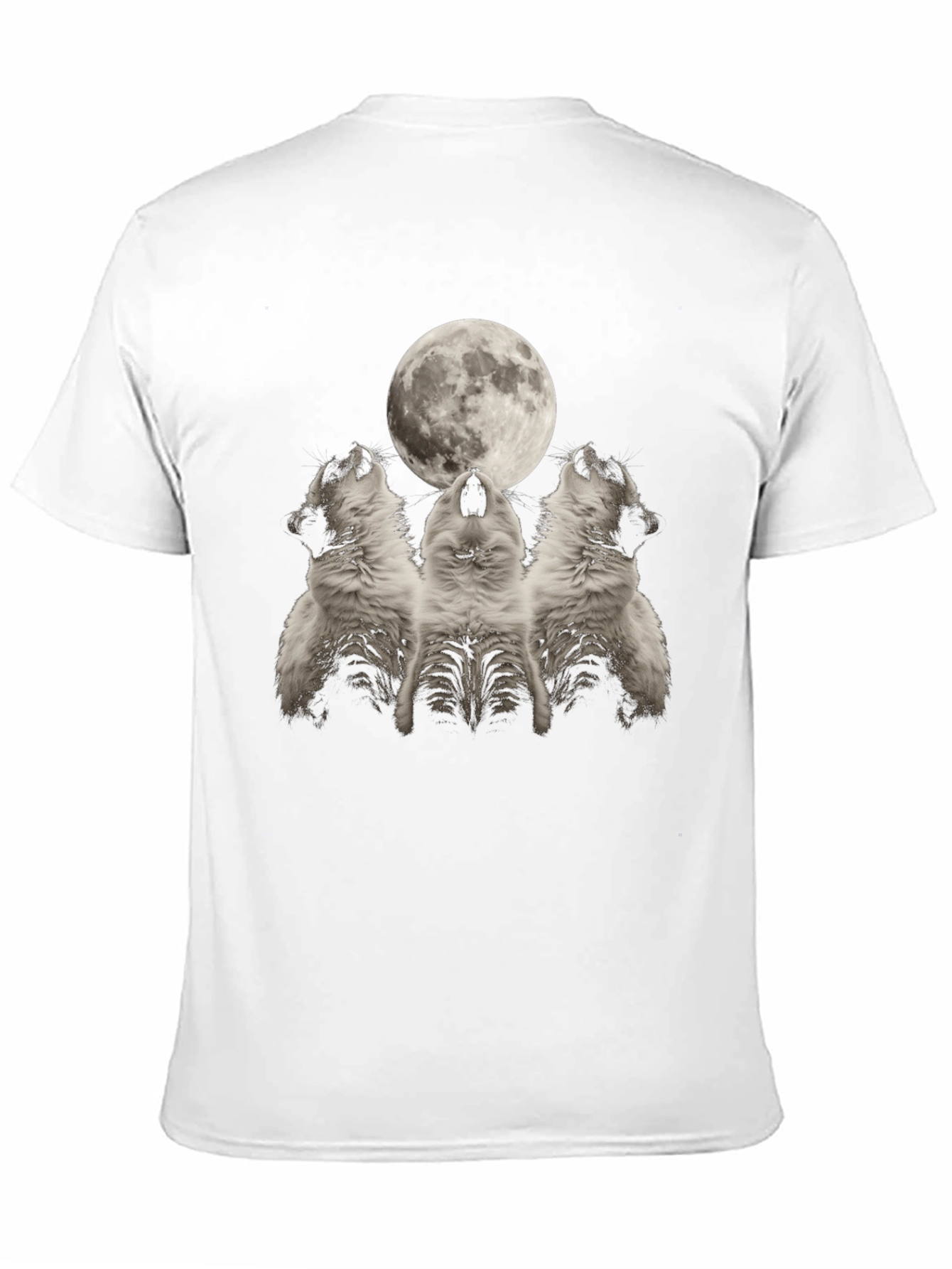 Wolf Howling at Moon Graphic Tee