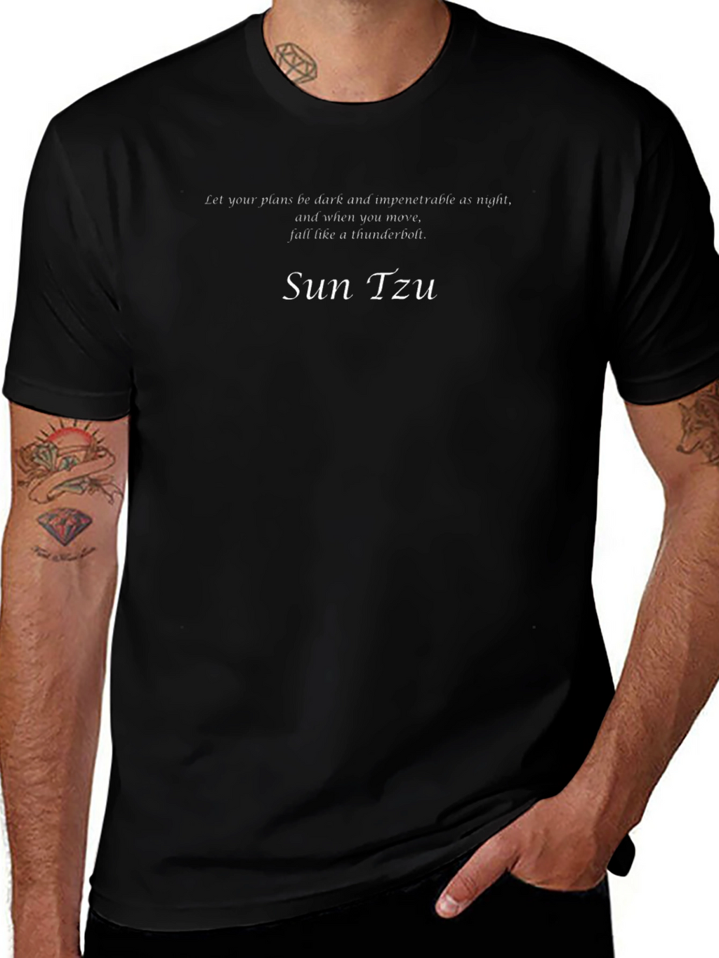 Sun Tzu T-Shirt - Dark Plans Thunderbolt Strike