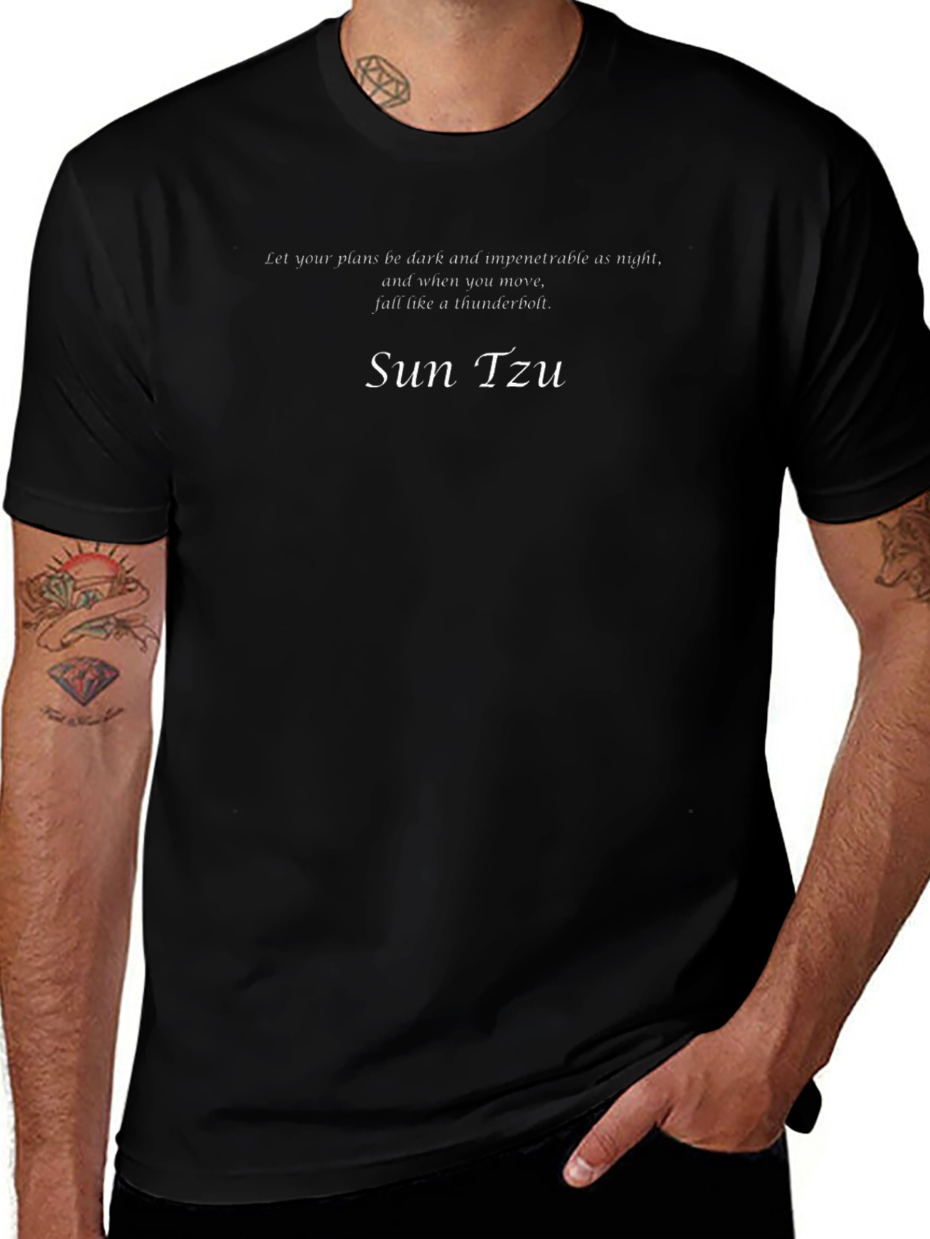 Sun Tzu T-Shirt - Dark Plans Thunderbolt Strike