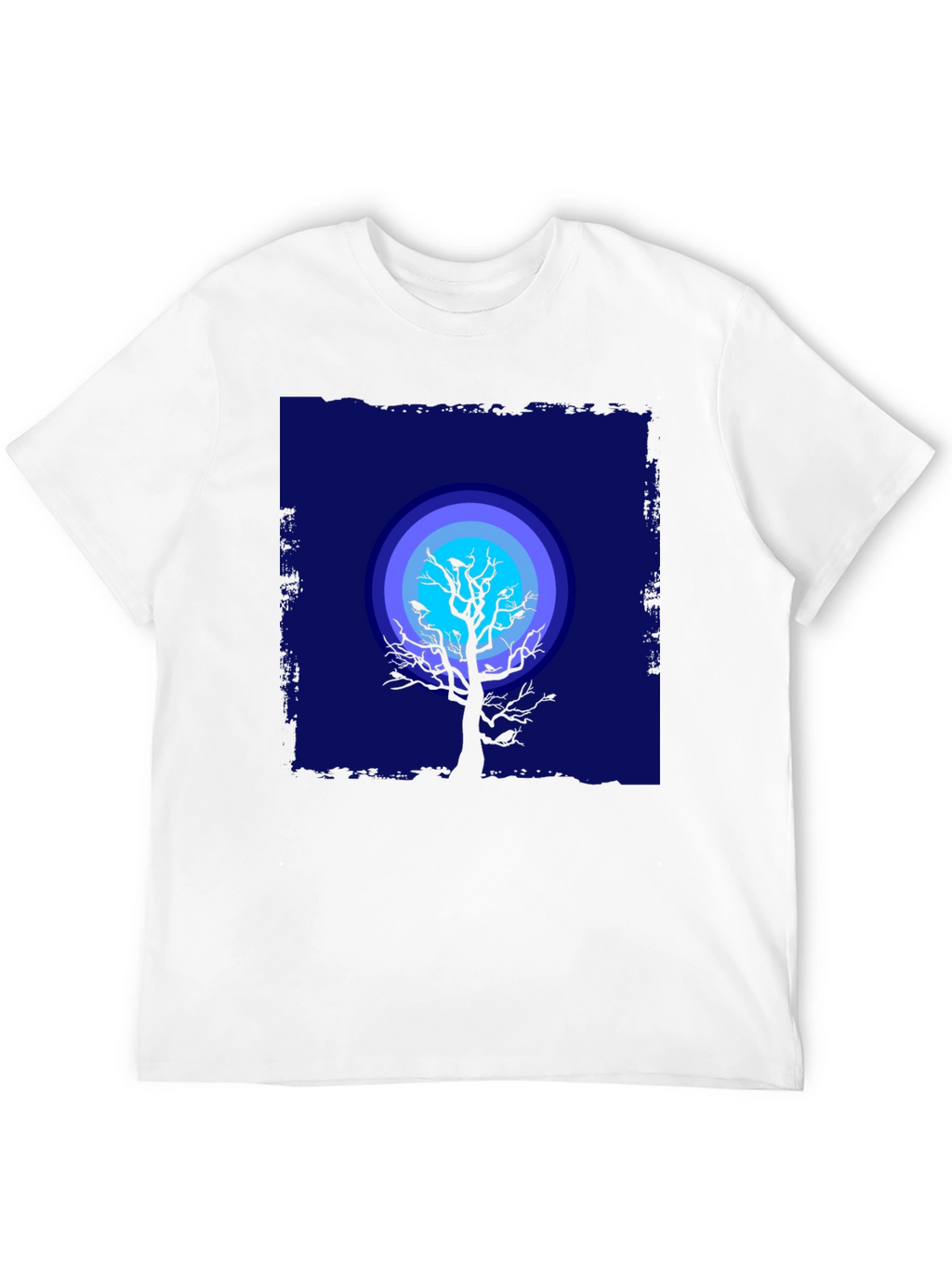 Moonlit Tree Graphic Tee - Black