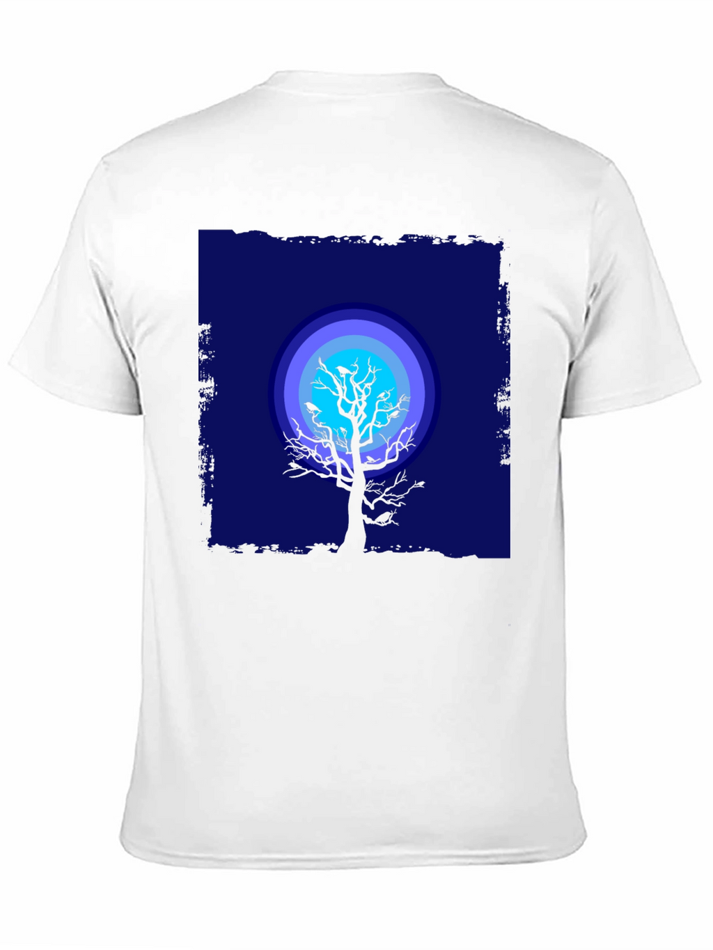 Moonlit Tree Graphic Tee - Black