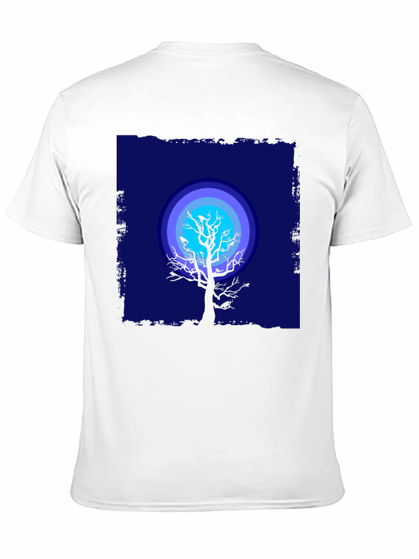 Moonlit Tree Graphic Tee - Black
