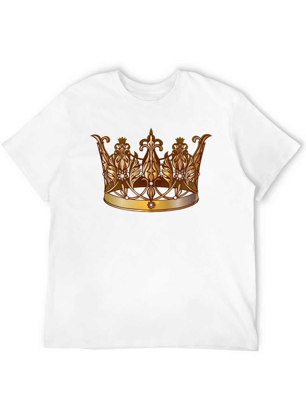 Regal Crown Graphic Tee - Stylish Black T-Shirt