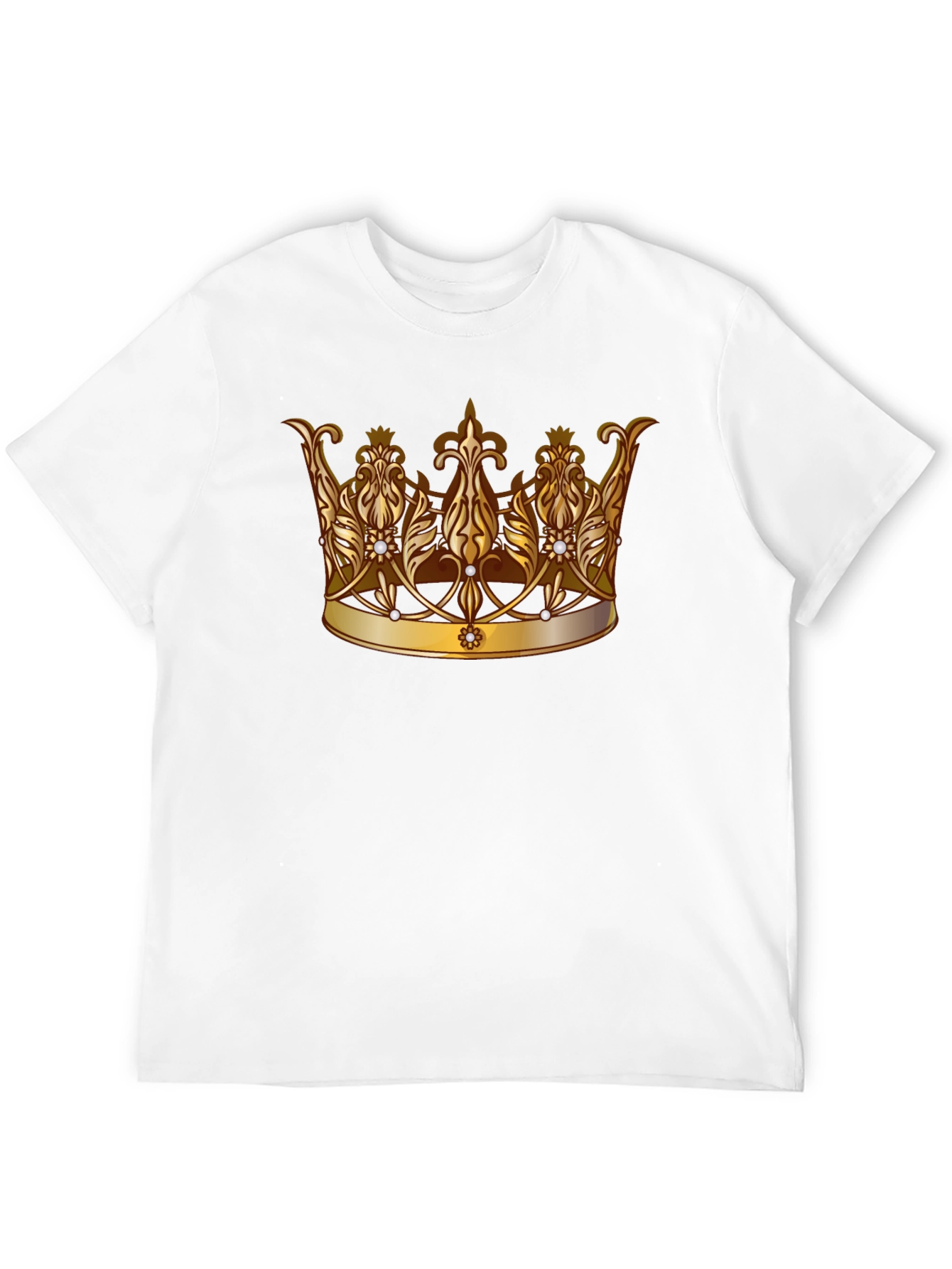 Regal Crown Graphic Tee - Stylish Black T-Shirt