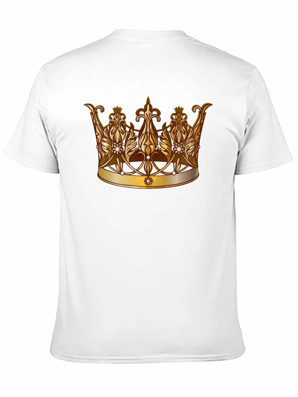 Regal Crown Graphic Tee - Stylish Black T-Shirt