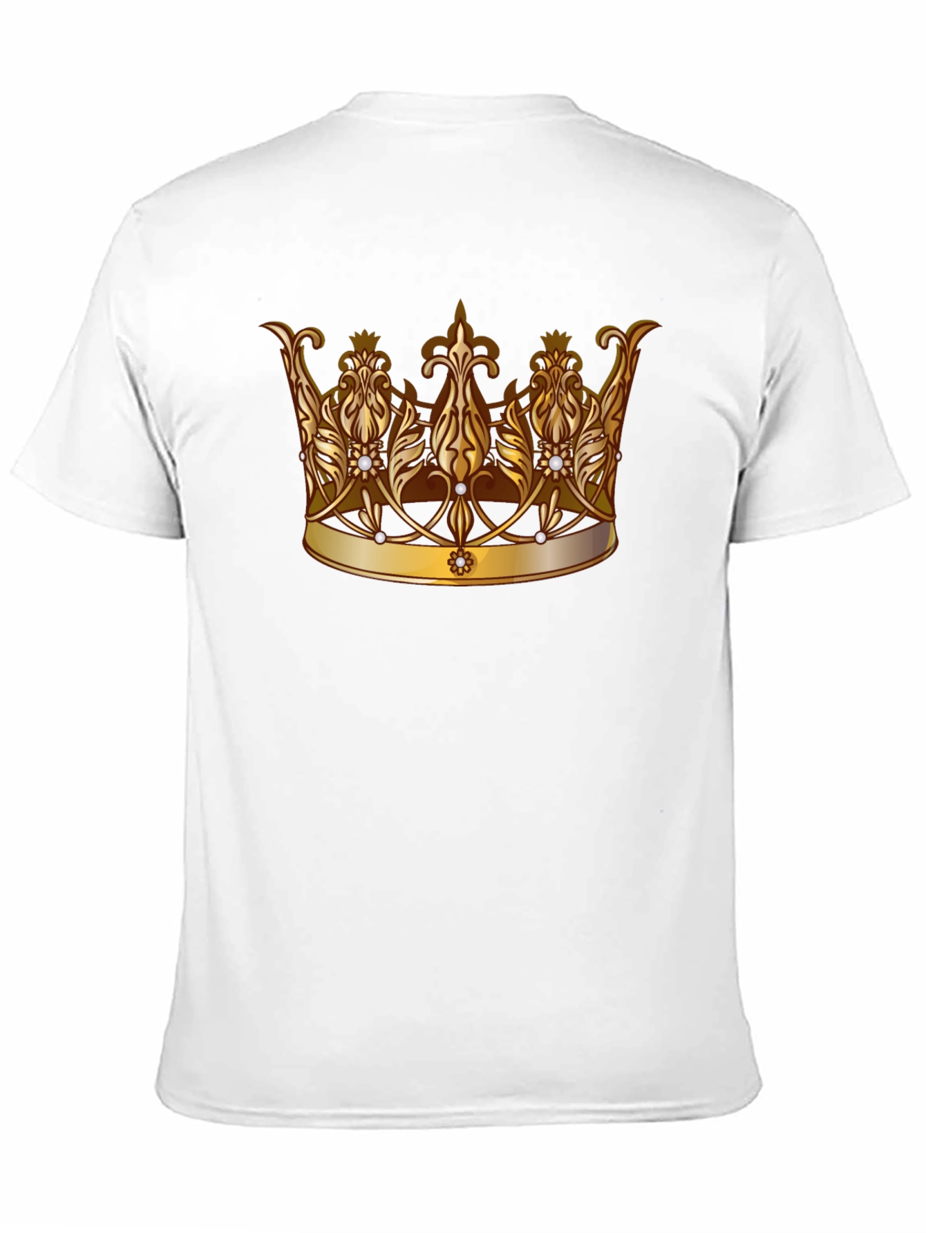 Regal Crown Graphic Tee - Stylish Black T-Shirt