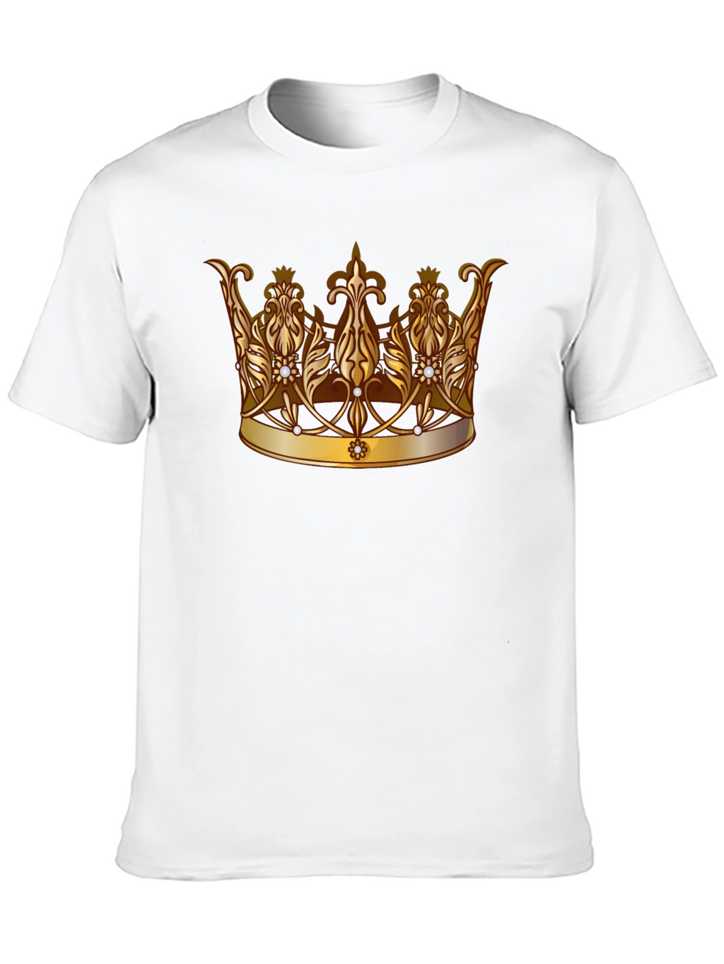 Regal Crown Graphic Tee - Stylish Black T-Shirt