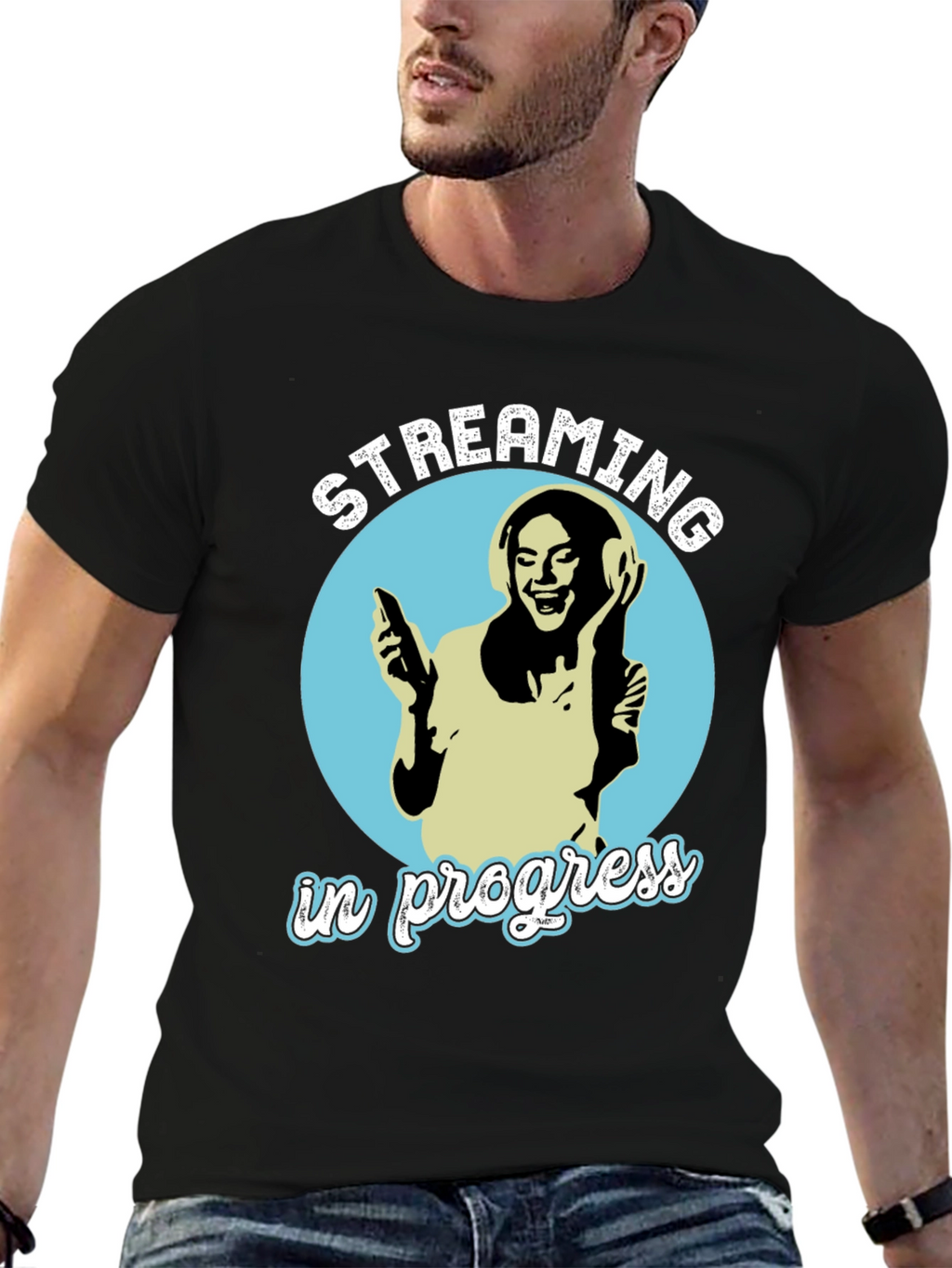 Streaming In Progress Graphic Tee