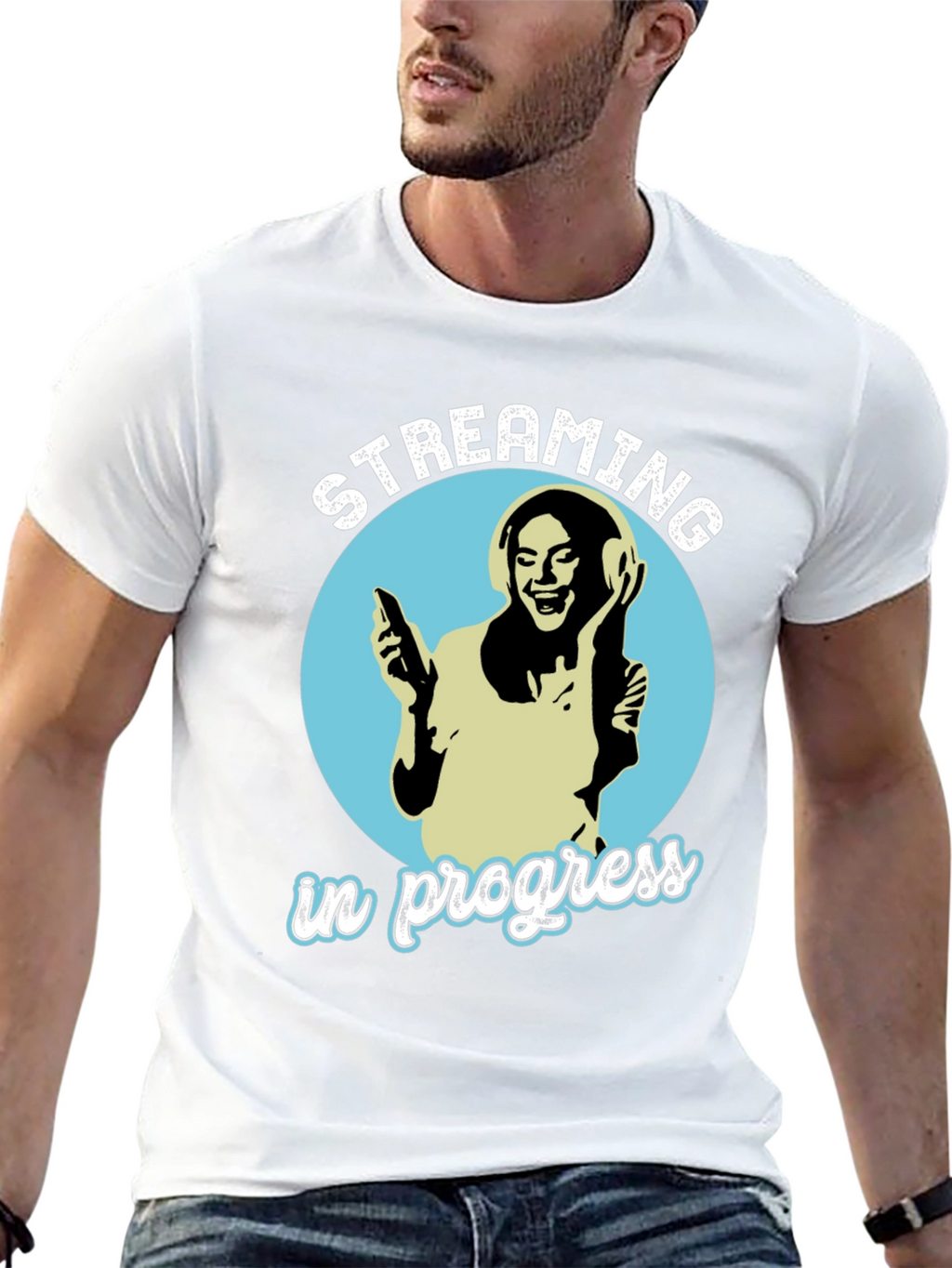Streaming In Progress Graphic Tee