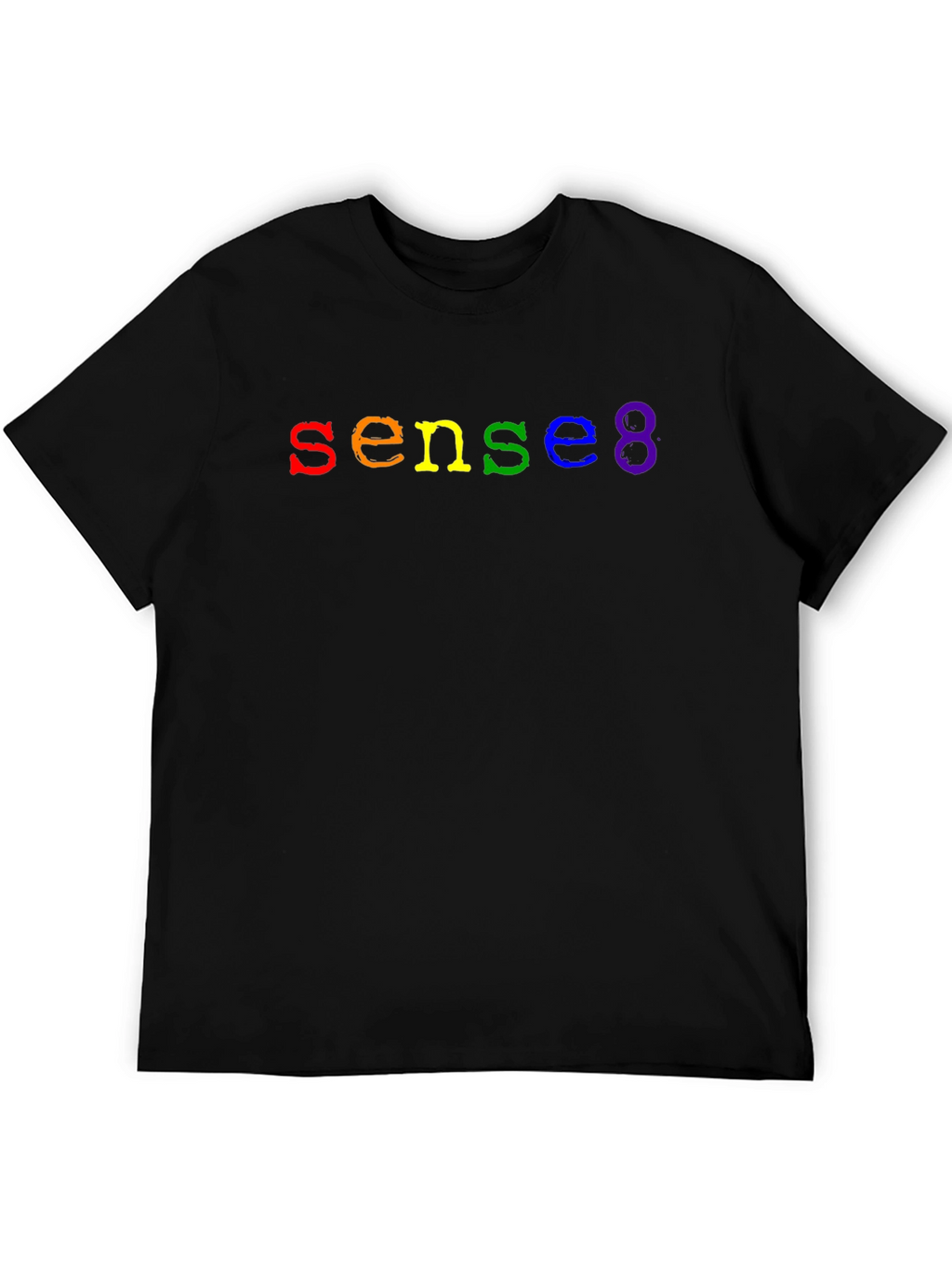 Sense8 Rainbow Logo Black T-Shirt
